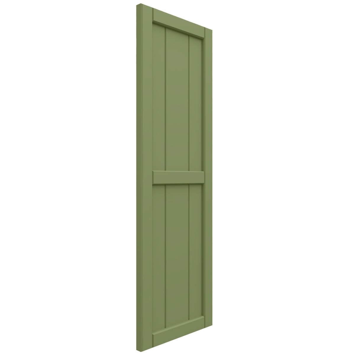 Ekena Millwork TFP101BF16X043MG True Fit PVC Board-n-Batten Shutters - 16.125