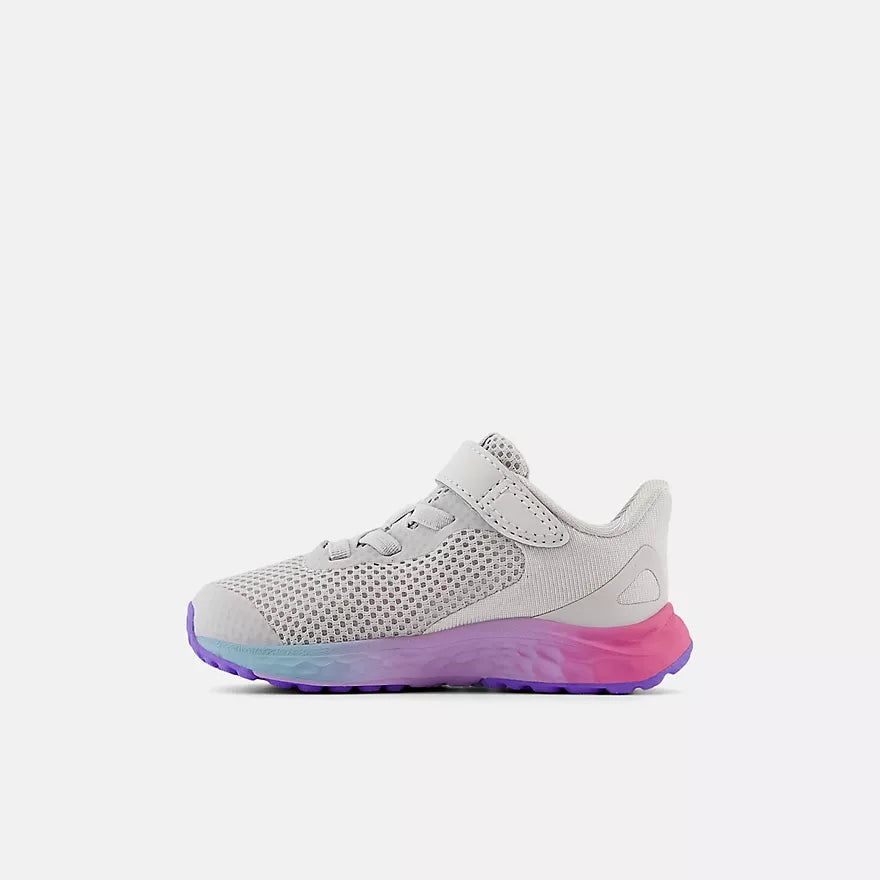 New Balance Grey Matter Fresh Foam Arishi v4 Bungee Lace Toddler Sneakers - Lightweight Running Shoes for Boys & Girls - Perfect for Playground, School & Everyday Wear