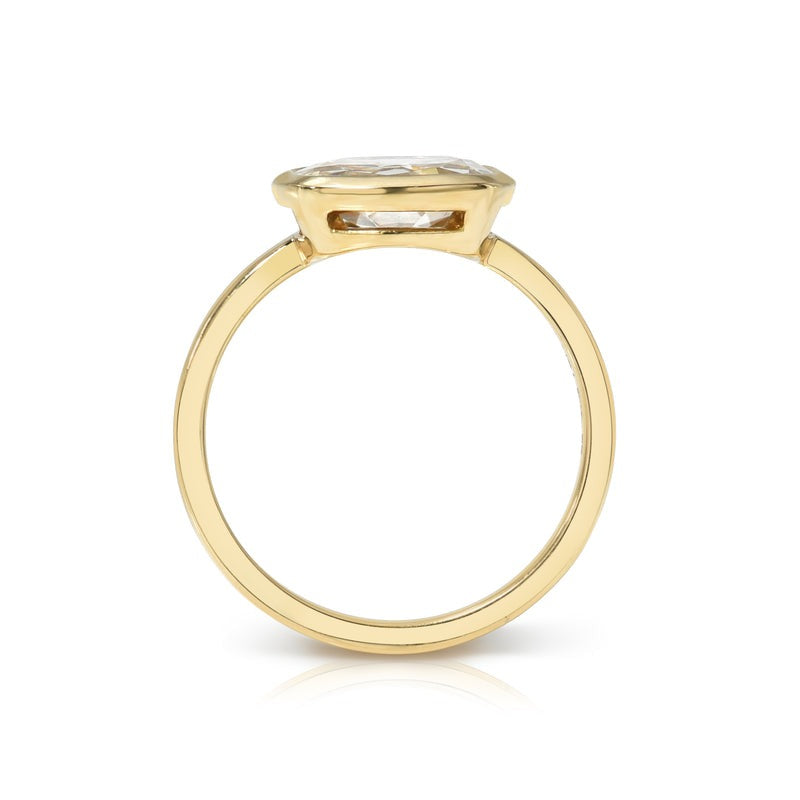 Elegant Single Stone Wyler Ring for Women - 14K Gold or Sterling Silver Engagement & Wedding Band - Perfect for Proposals, Anniversaries, and Special Occasions