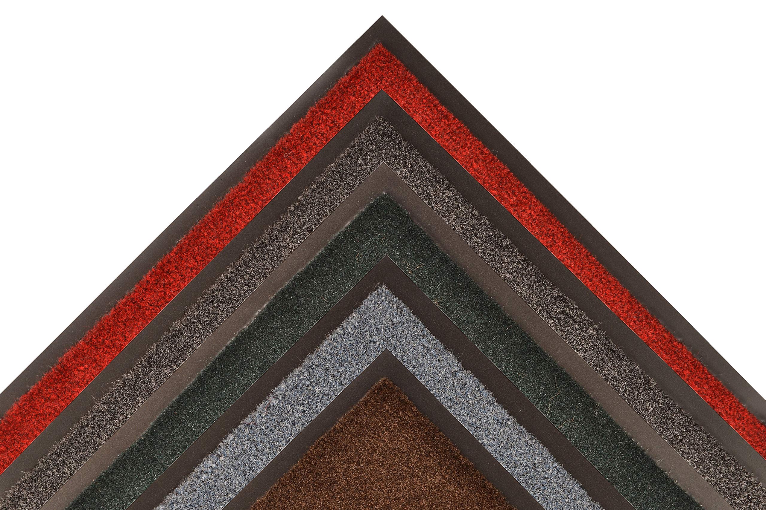 NoTrax T37 Fiber Atlantic Olefin Entrance Carpet Mat - Heavy Duty Waterproof Floor Mat for Wet & Dry Areas, 4' x 10' x 3/8