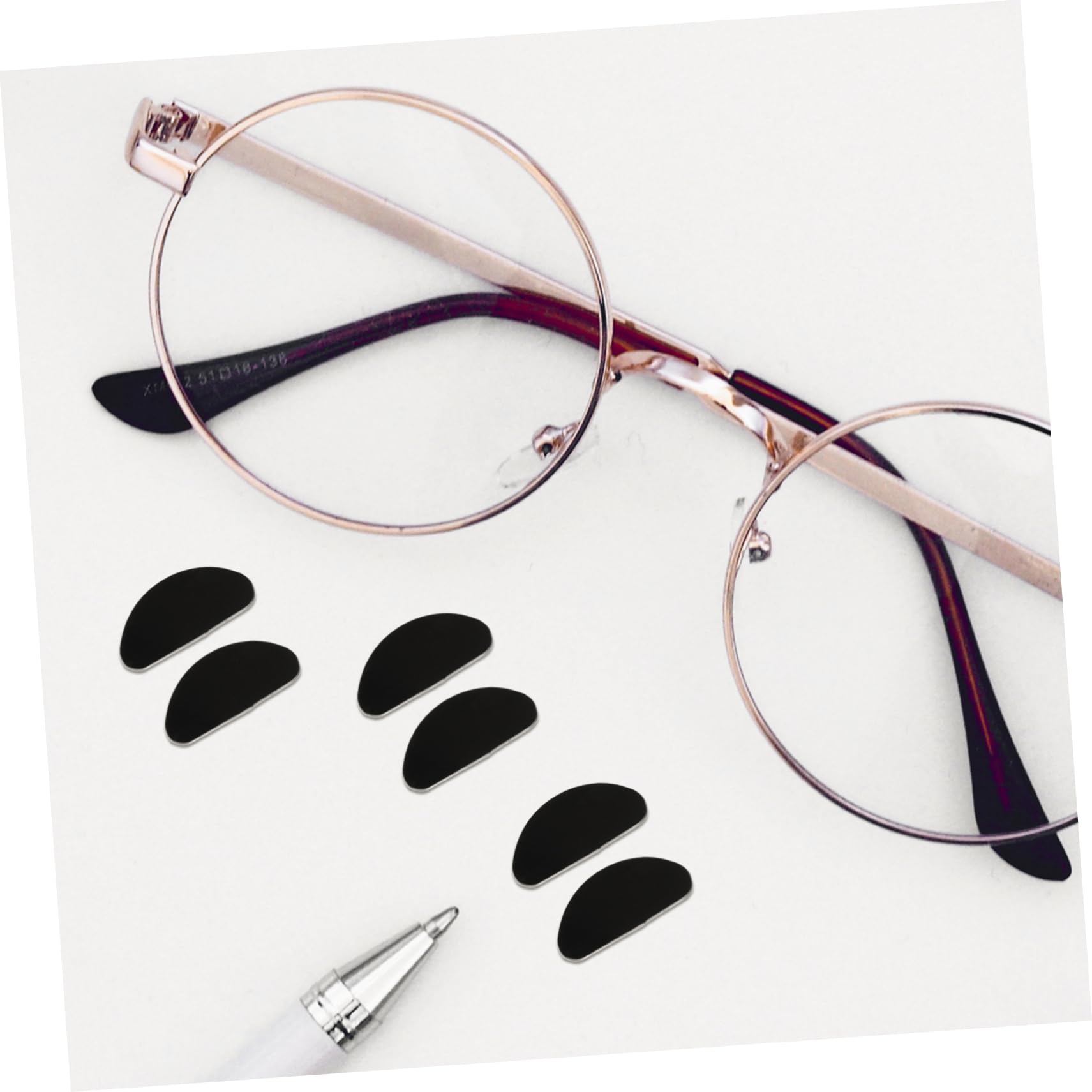 Outanaya 30PCS Silicone Nose Pads for Glasses & Sunglasses - Soft Replaceable Eyewear Nose Pads Accessories - Comfortable Anti-Slip Nose Cushions for All-Day Wear - Perfect for Reading, Driving, Sports & Outdoor Activities - Fits Most Eyeglass Frames