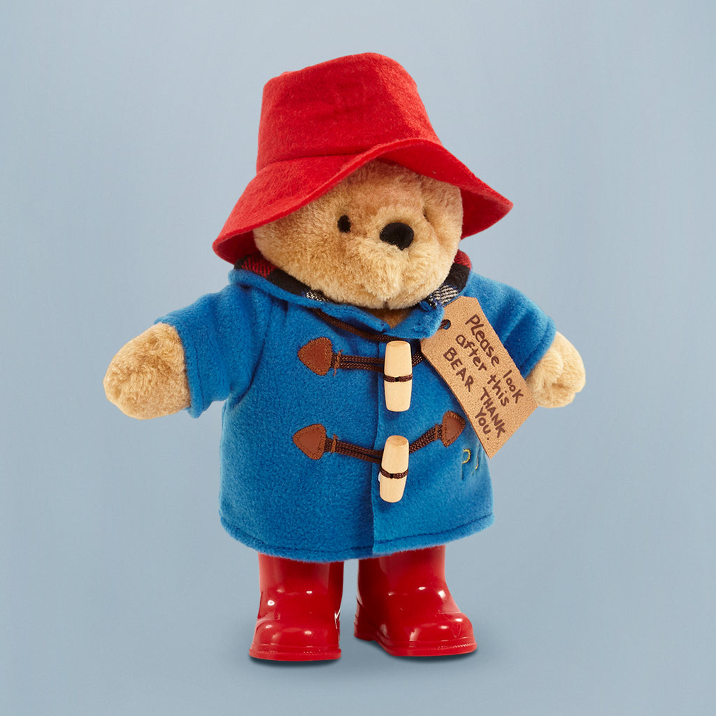 Classic Paddington Bear Plush Toy with Boots - Cute & Soft Stuffed Animal for Kids, Perfect for Gifts, Nursery Decor & Cuddling