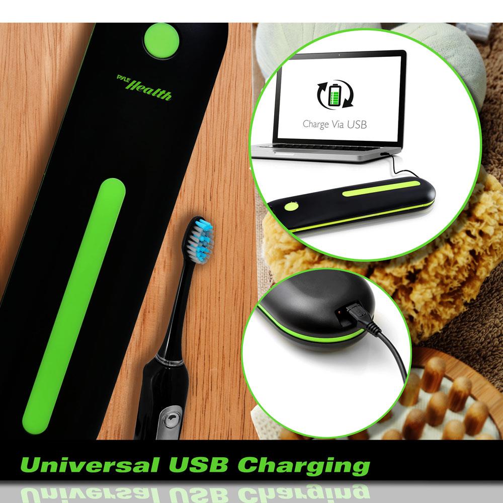 Rechargeable Electric Toothbrush Charger & Travel Case - Waterproof USB Charging Holder for Oral Care at Home & On The Go