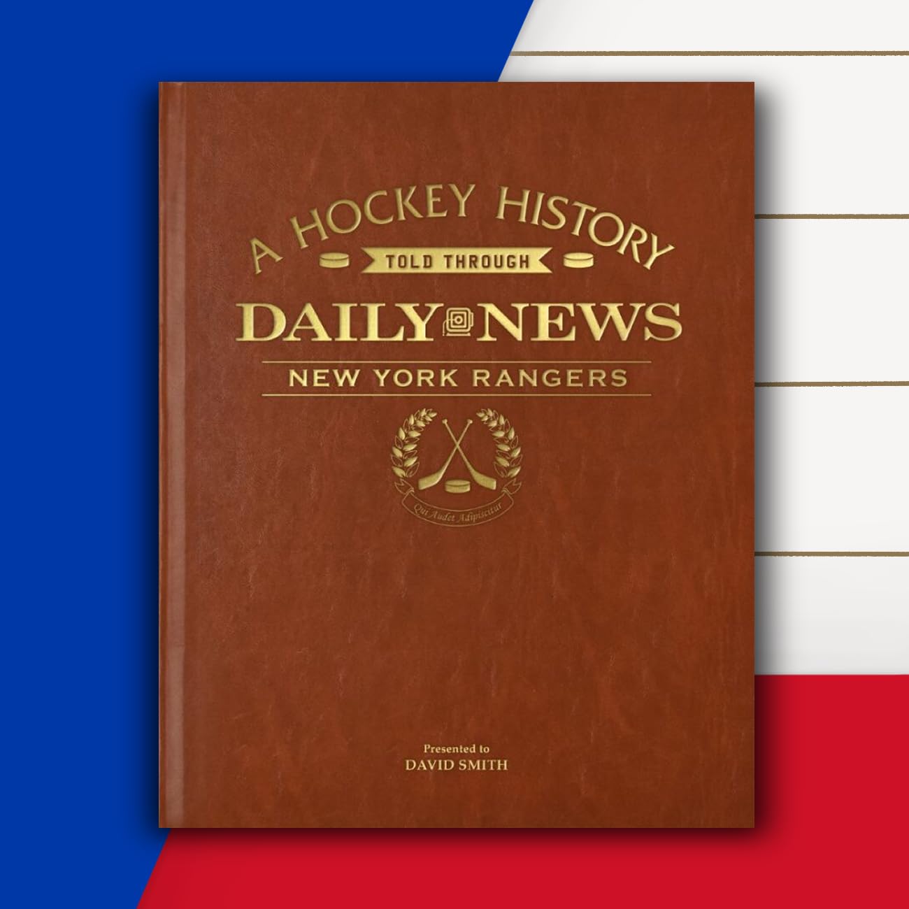 Personalized NHL Ice Hockey History Book - A3 Large Deluxe Hardcover with Gold Embossed Name - Unique Keepsake Gift for Hockey Fans - Perfect for Anniversary, Birthday & Retirement Presents