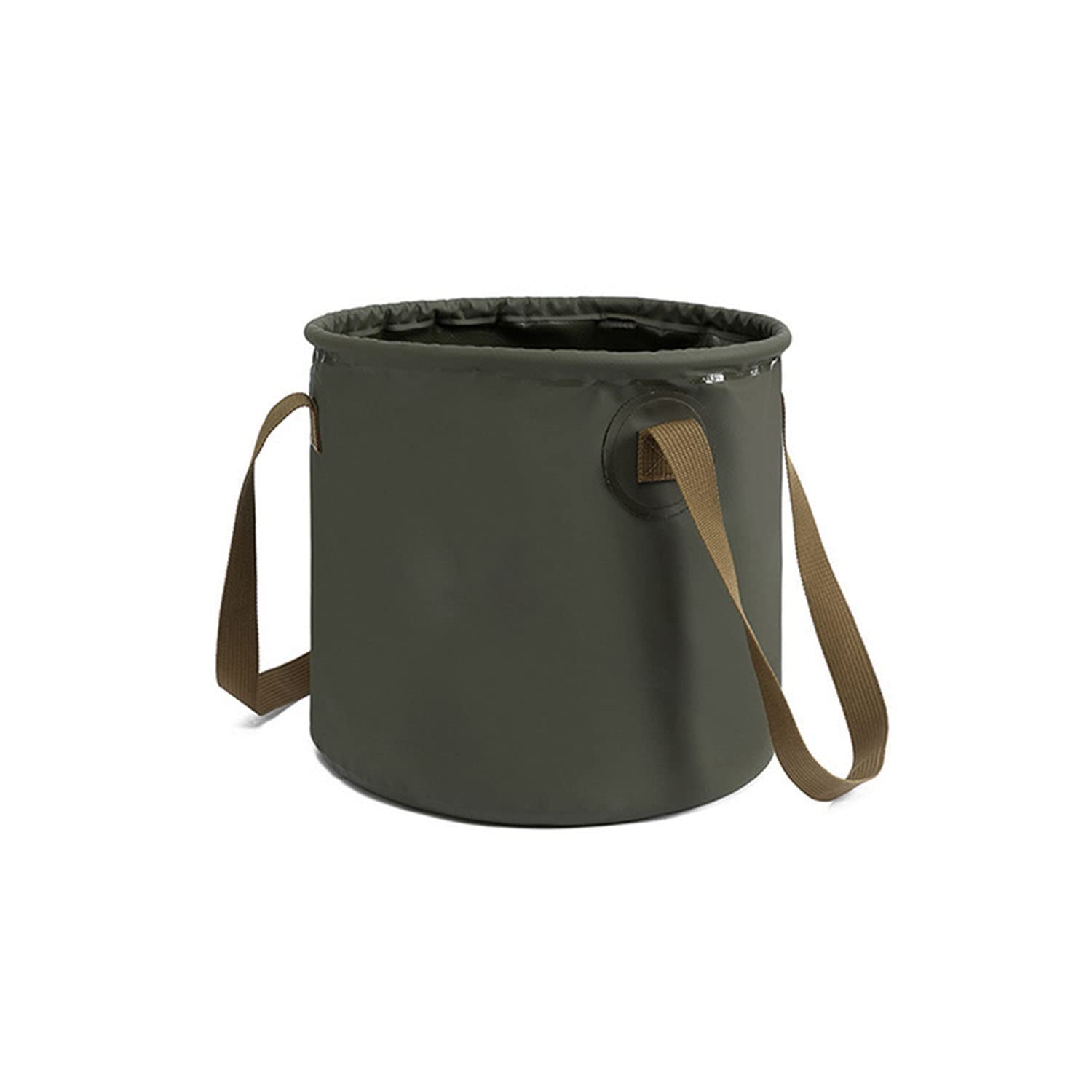 Foldable Travel Bucket with Handle - Portable Collapsible Water Container for Camping, Hiking, Fishing, Gardening & Car Washing - Lightweight Outdoor Utility Pail for Picnics, Beach Trips & Emergency Use