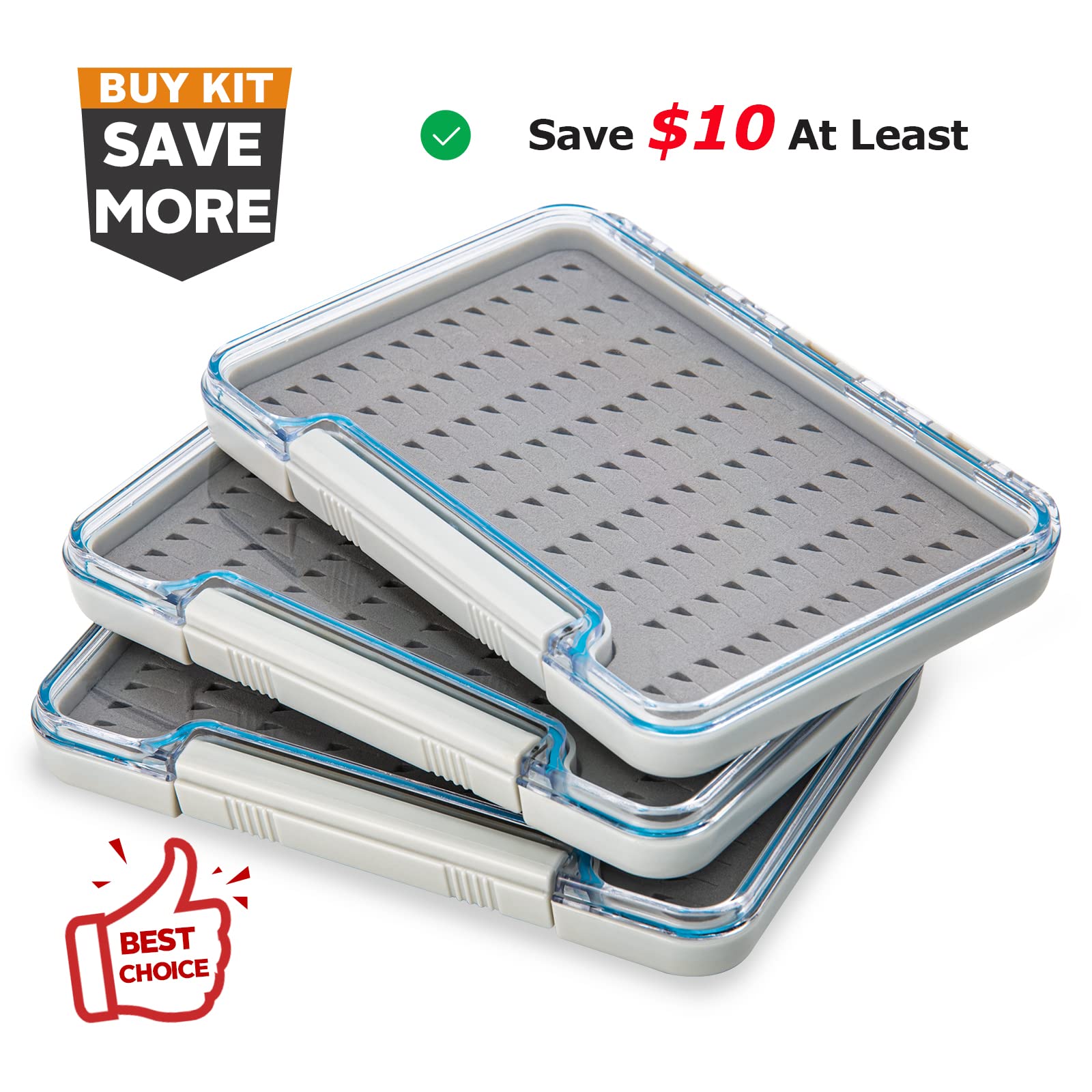 **Goture Waterproof Floating Airtight Fishing Tackle Box – Adjustable Dividers for Freshwater & Saltwater Lures – Ideal for Fly Fishing, Kayak & Boat Storage**