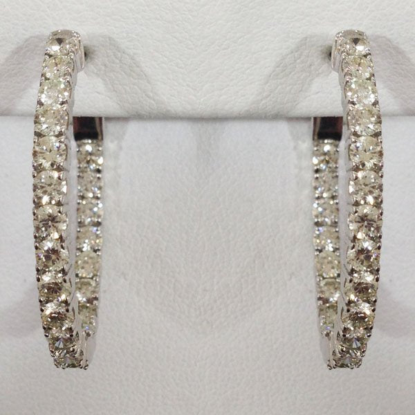 14K White Gold Diamond Stud Earrings for Women - Elegant & Timeless Jewelry Gift for Weddings, Anniversaries & Special Occasions