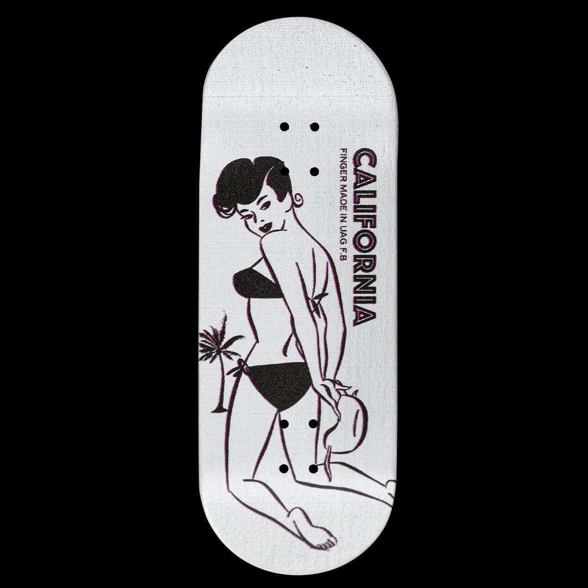 UAG Fingerboard Deck - California Style Professional Skateboard Mini Deck for Finger Tricks & Stunts | Perfect for Skateboarding Enthusiasts & Collectors | Indoor & Outdoor Use