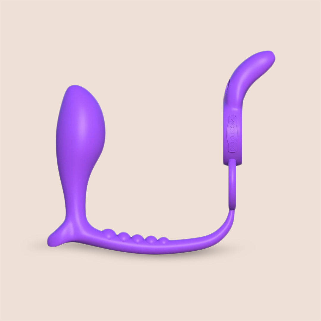 Fantasy C Ringz Ass Gasm Vibrating Rabbit - Remote Controlled Vibrating Plug with C Ring for Couples | Enhance Intimacy & Pleasure in Bedroom Play
