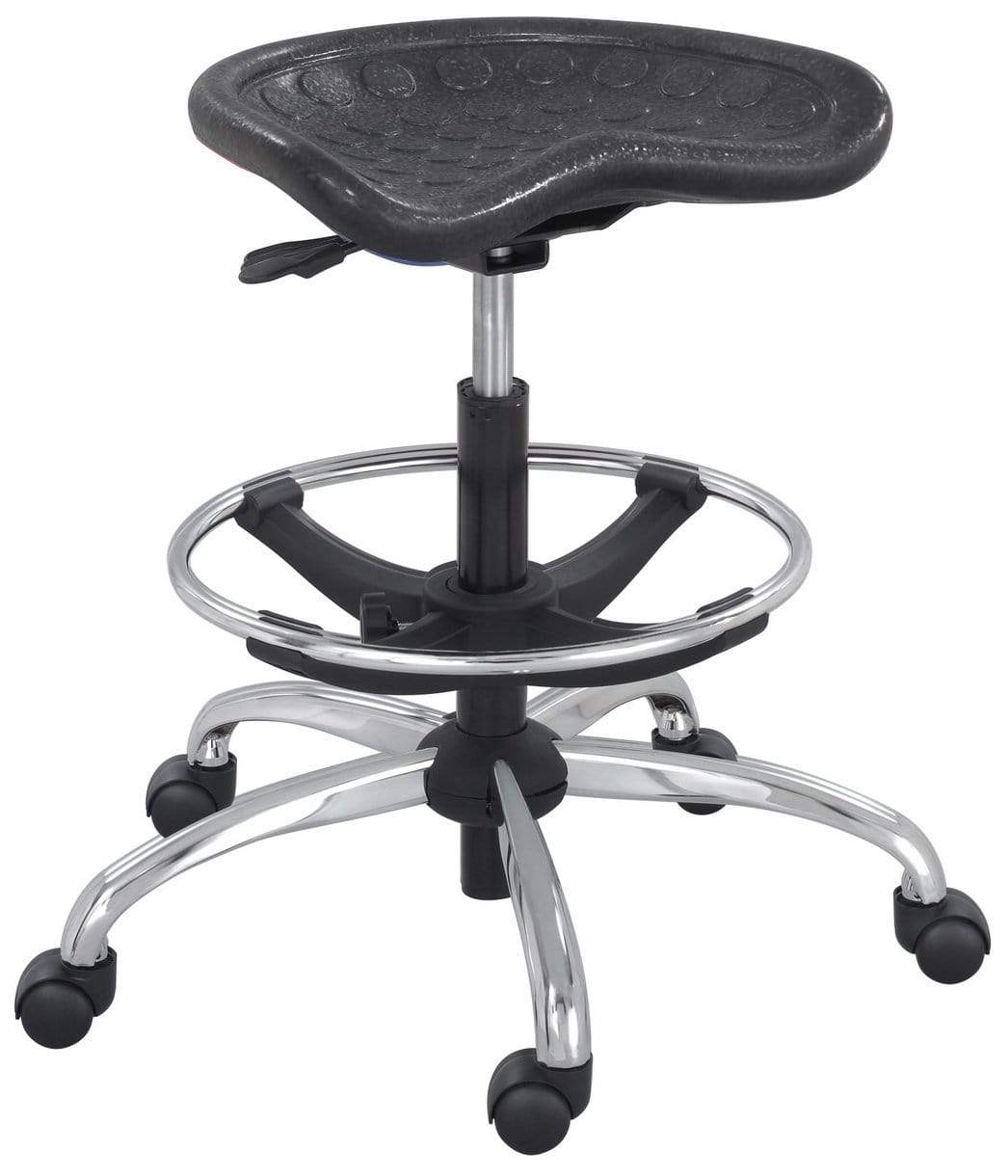 Safco 6660 SitStar Adjustable Tractor Seat Stool - Heavy Duty Swivel Bar Stool for Workshop, Garage & Farm - Ergonomic Comfort for Mechanics, Farmers & DIY Enthusiasts
