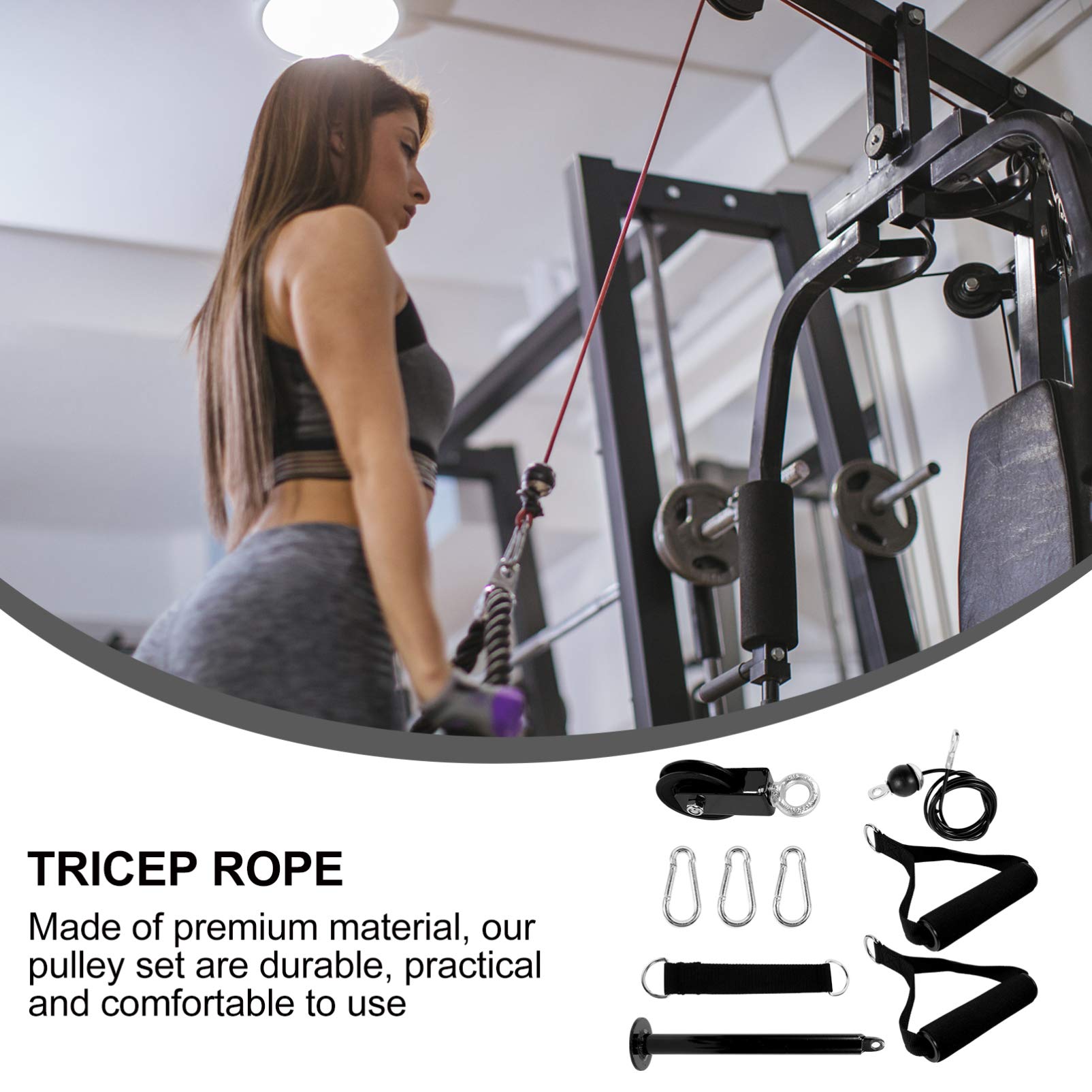 BESPORTBLE Professional DIY Loading Pulley System - Forearm & Muscle Strength Training Kit with Rope & Cable for Home Gym | Perfect for Full-Body Workouts, Weight Training & Fitness Equipment