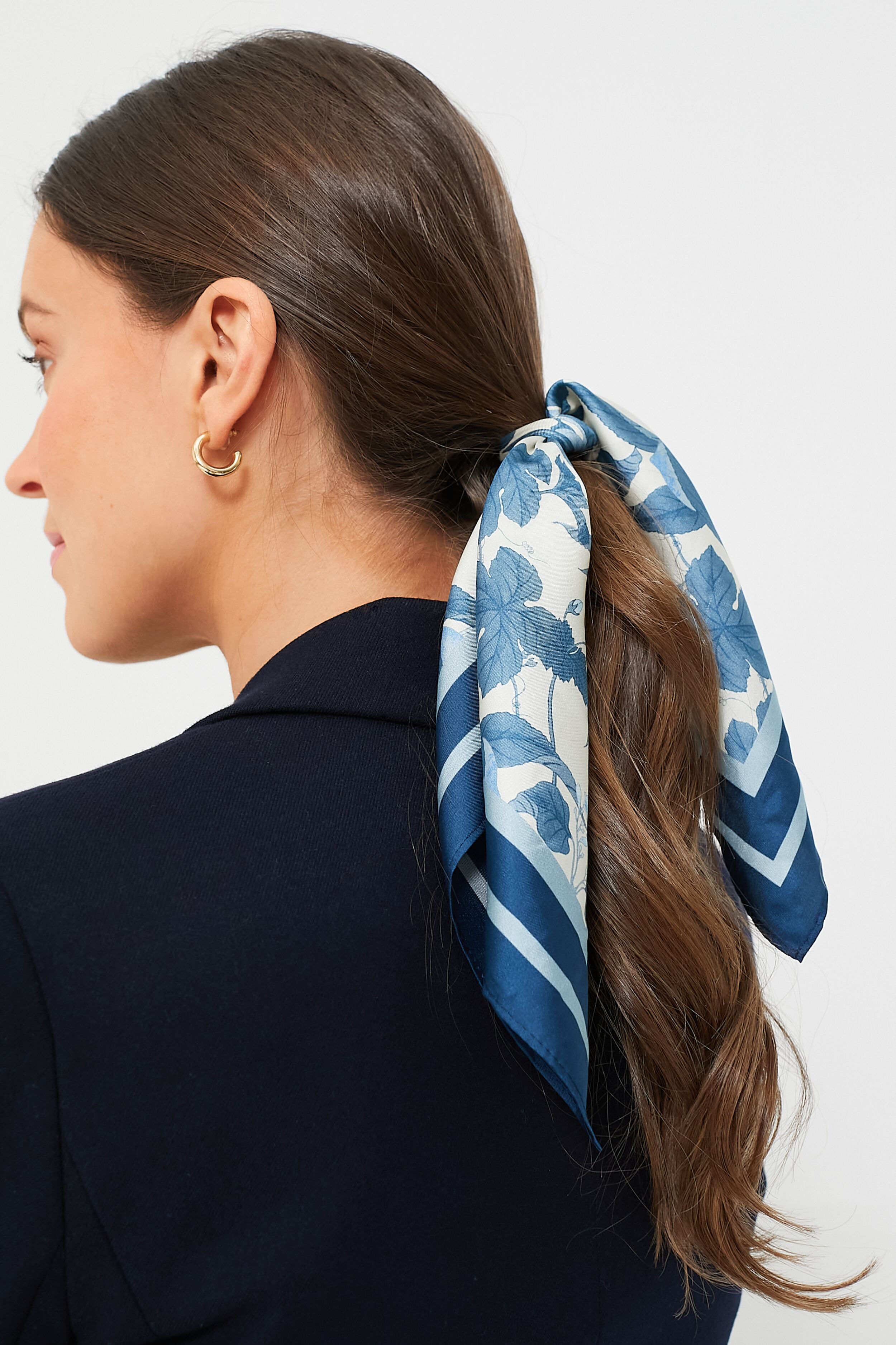 Bonnie Blossom Small Silk Scarf for Women - Elegant Fashion Accessory for Outfits, Gifts & Special Occasions | Perfect for Weddings, Parties & Everyday Style
