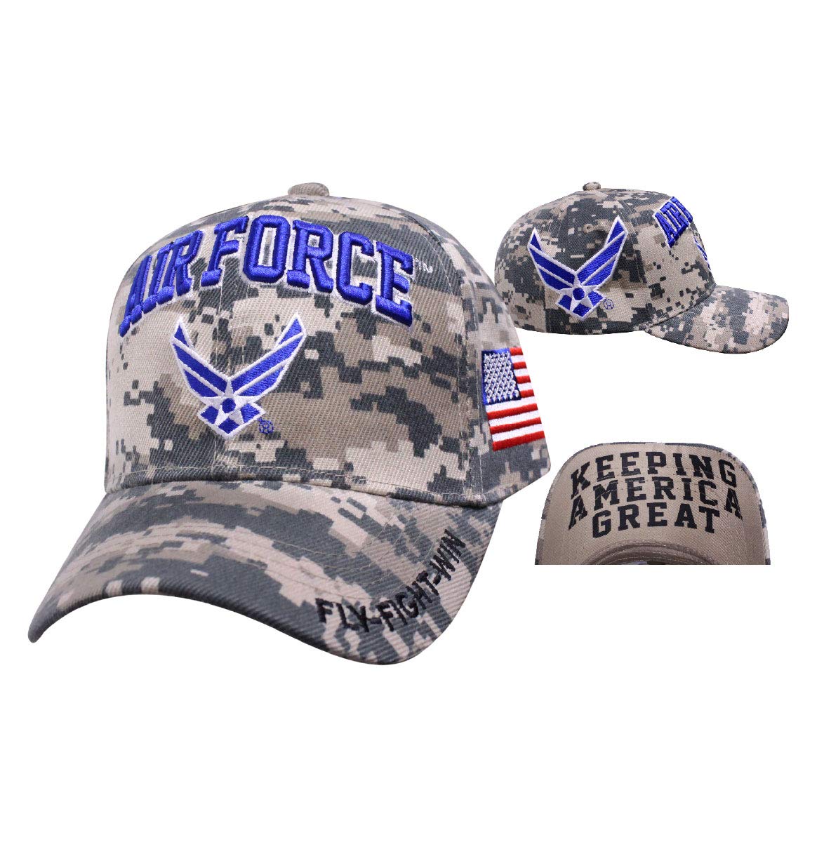 Officially Licensed Air Force Motto Cap - Military Inspired Baseball Hat for Men & Women - Perfect for Veterans Day, Patriotic Events & Outdoor Activities