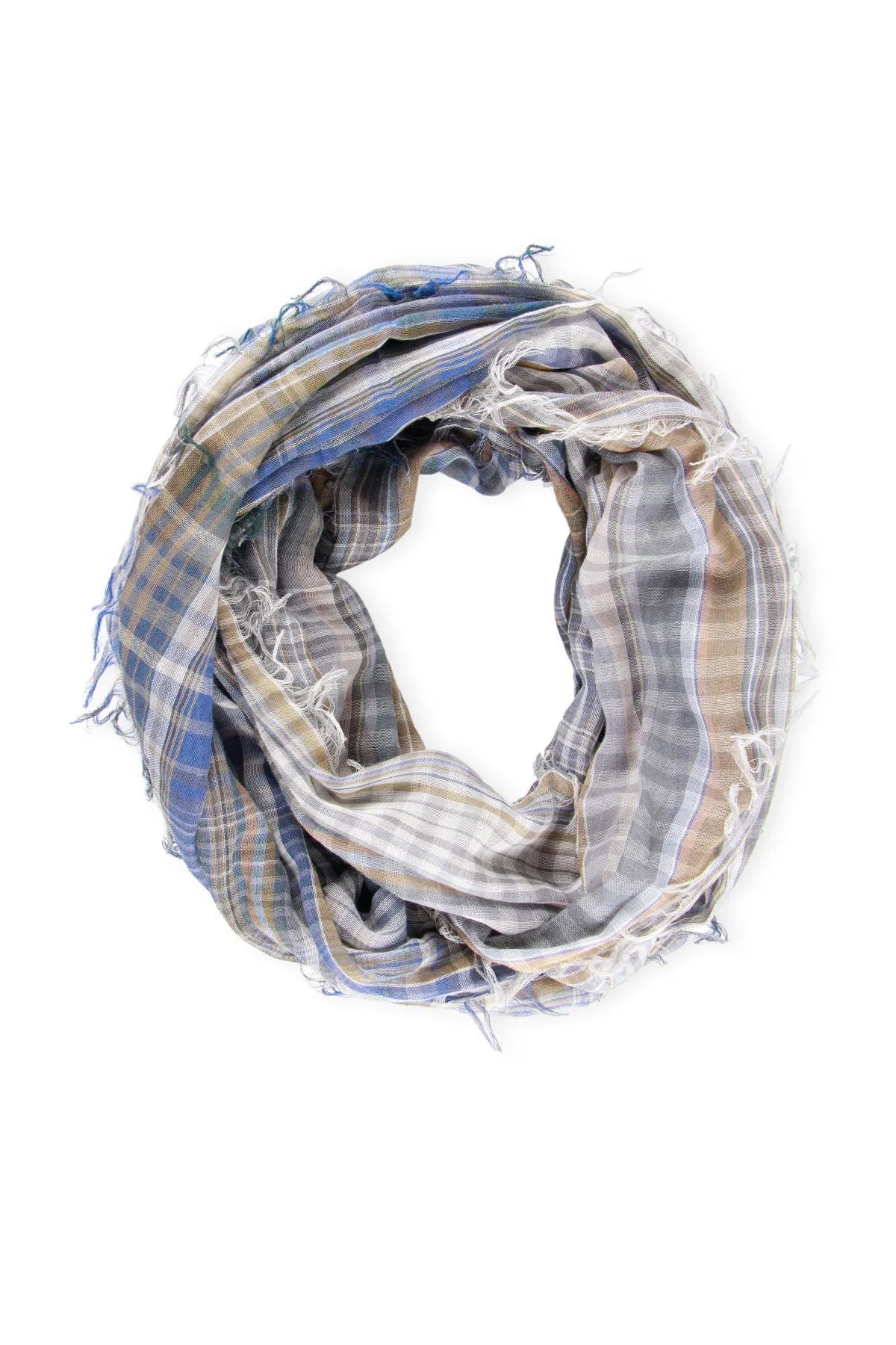 Penelope Plaid Infinity Scarf - Soft Warm Winter Fashion Accessory for Women - Perfect for Office, Travel and Outdoor Activities
