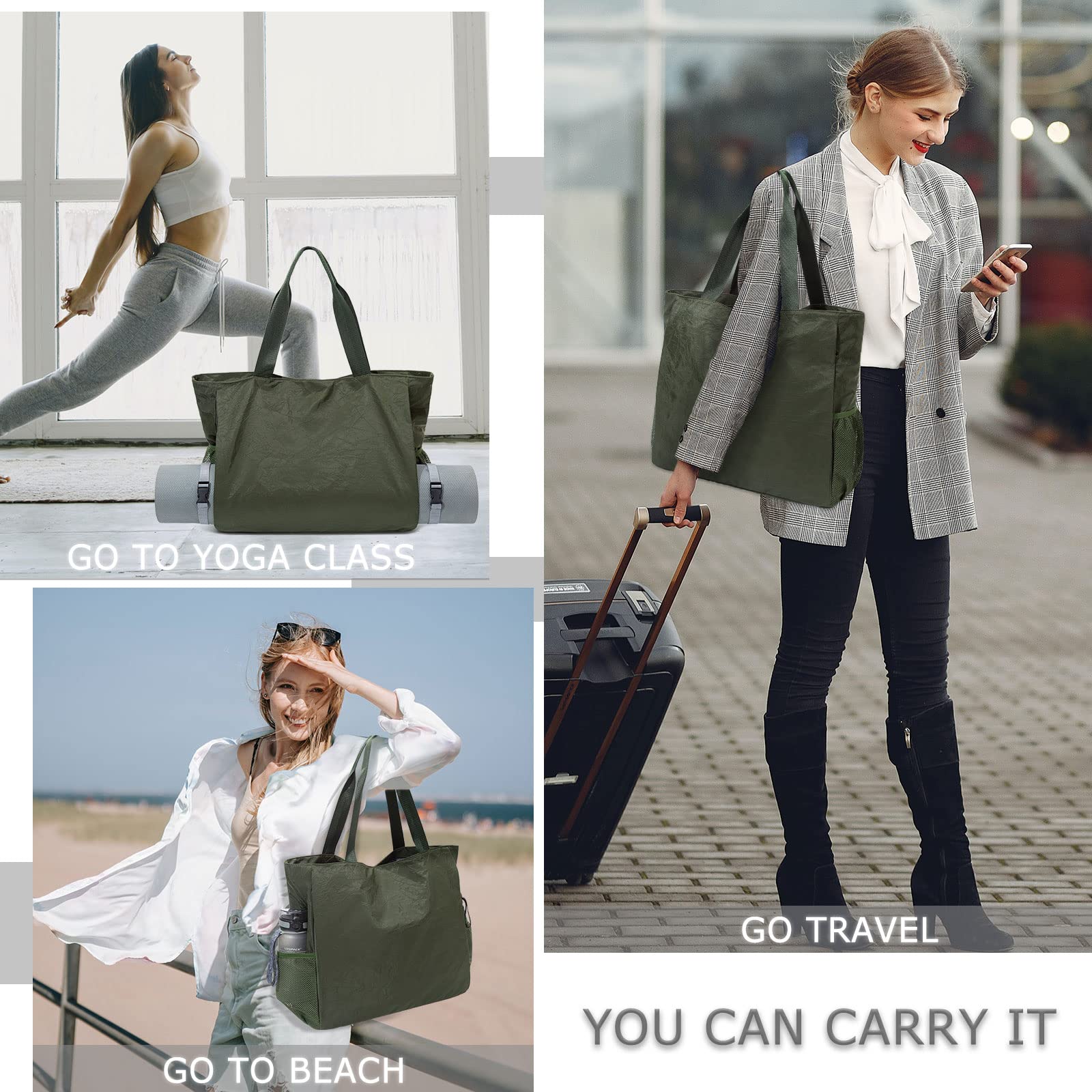Premium Waterproof Yoga Mat Bag with Shoulder Strap - Yoga Mat Holder & Wet Pocket for Gym, Pilates, Travel, Beach - Ideal for Yoga Enthusiasts & Fitness Lovers
