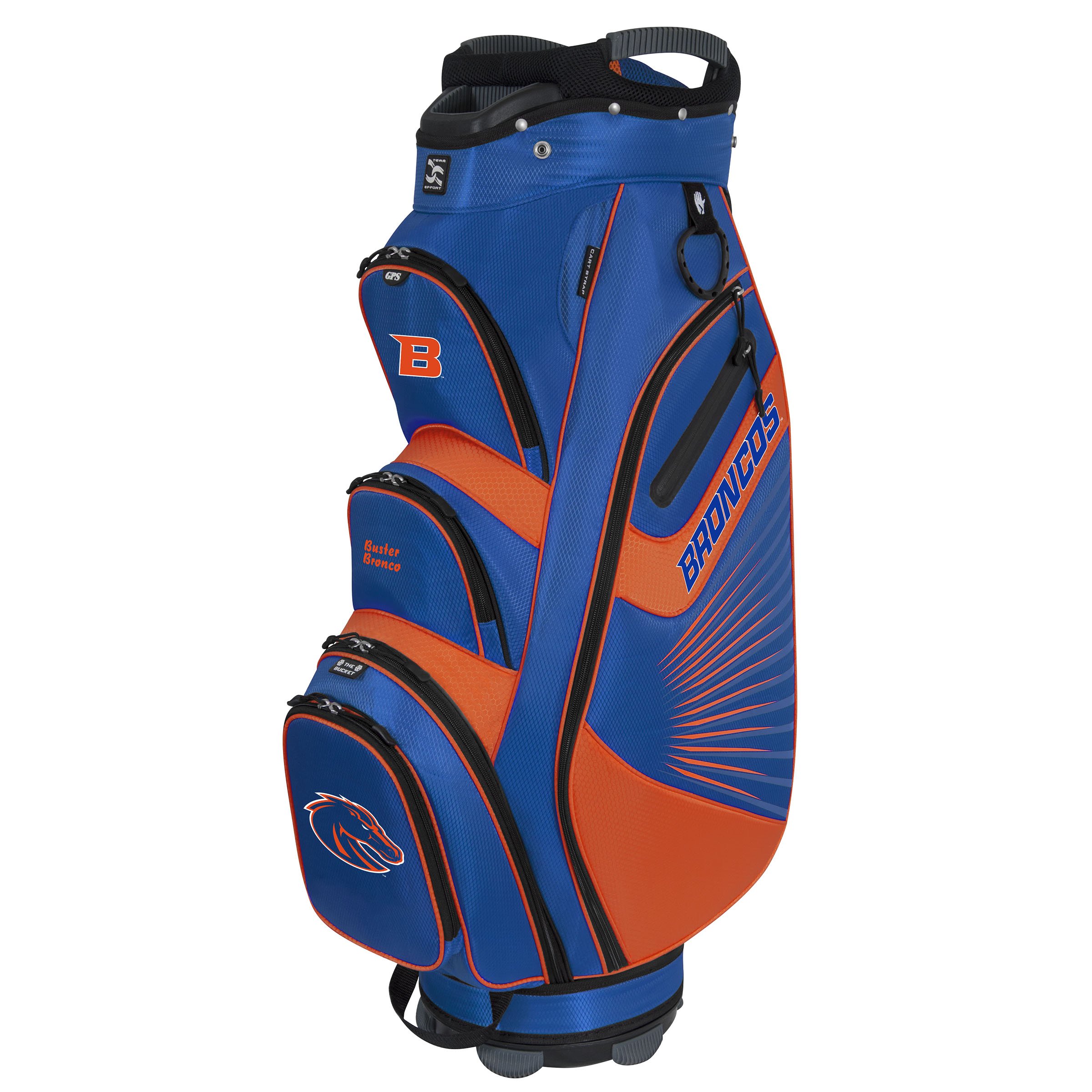 The Bucket II Collegiate Cooler Cart Bag - Insulated Golf Bag with 6-Pack Capacity & Easy Pull Handle - Perfect for Golf Courses, Tailgating & Outdoor Events