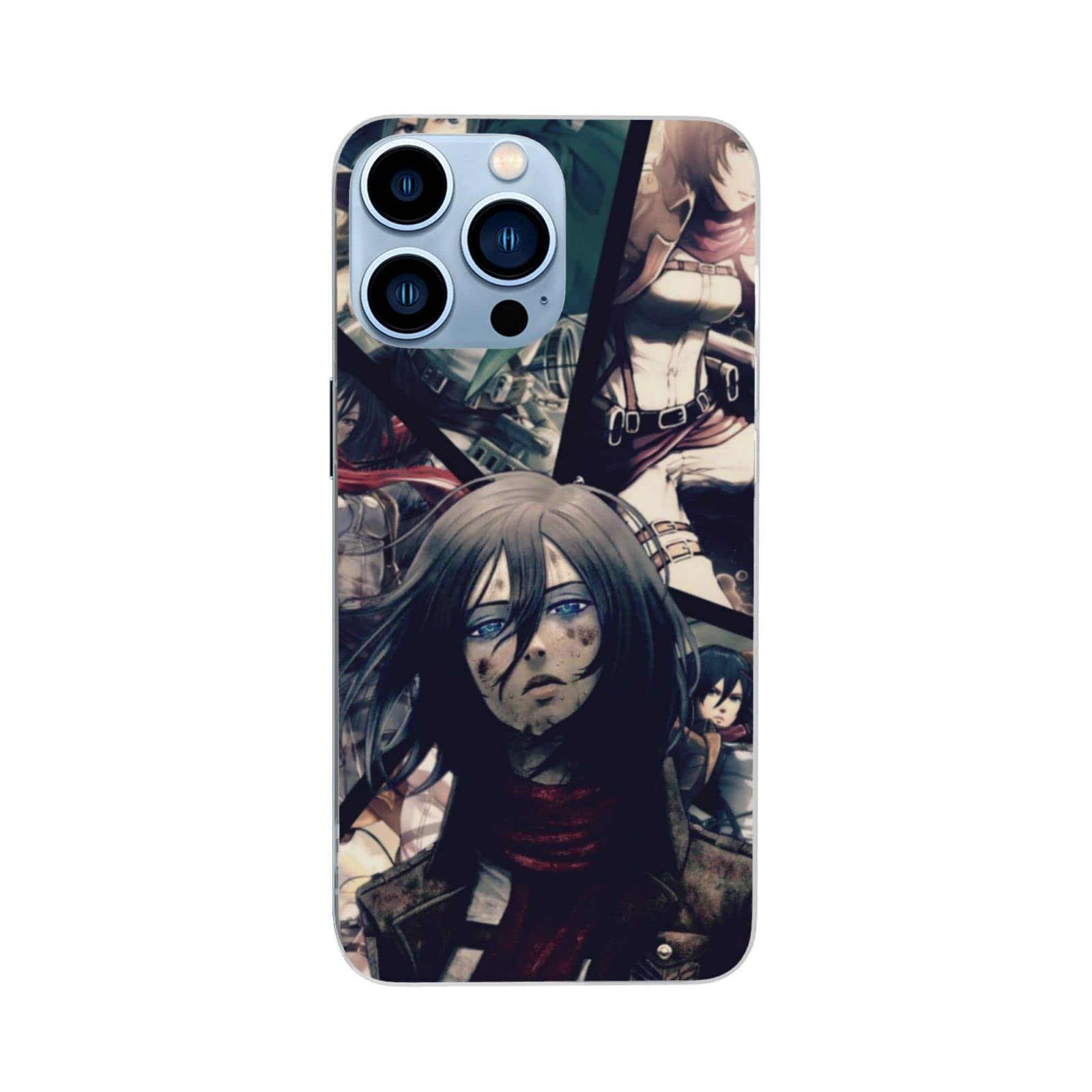 Titan Mikasa Ackerman Attack on Titan Phone Case - Compatible with Samsung Galaxy S8 Plus - Anime Protective Cover for Daily Use & Cosplay