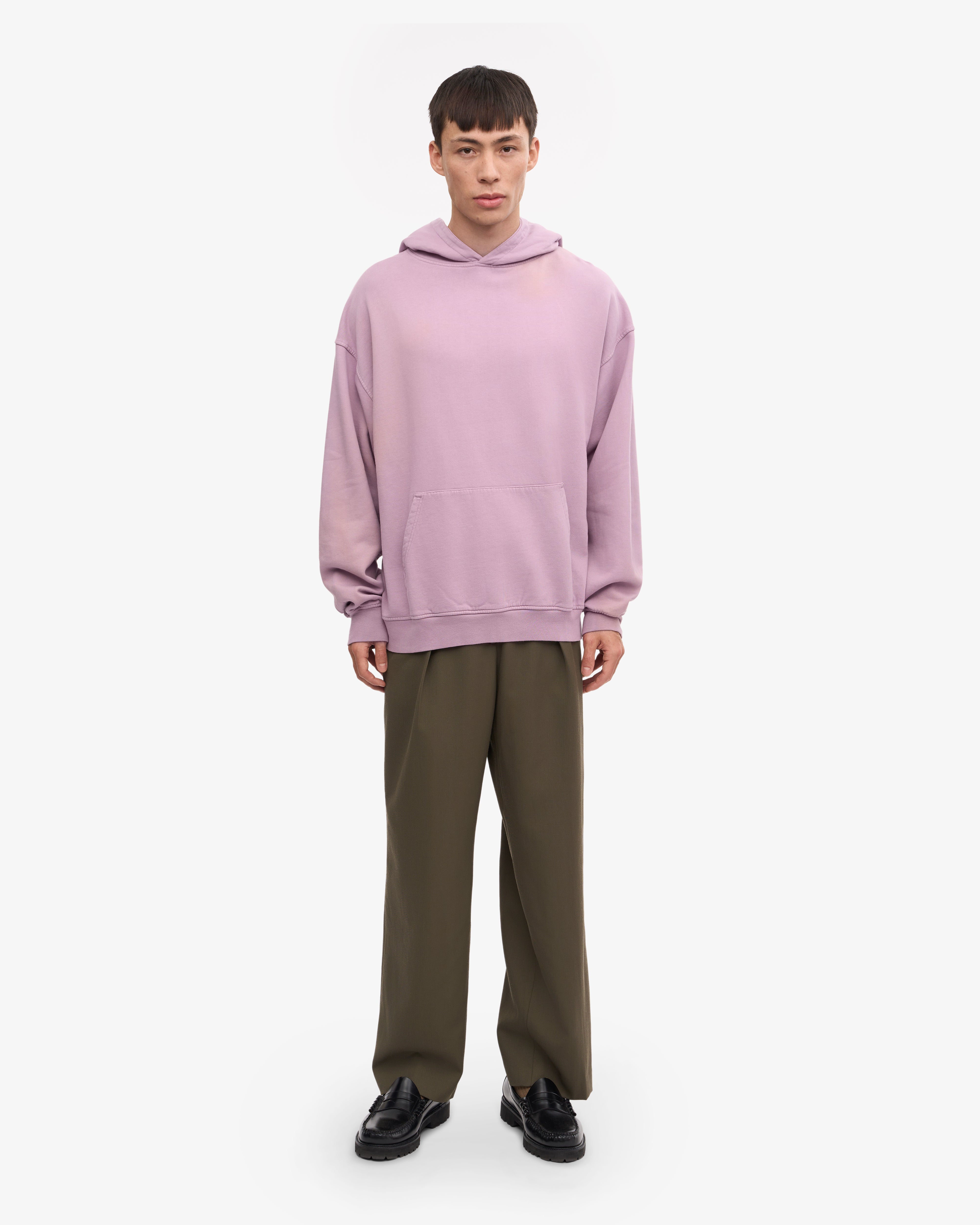 Organic Oversized Hoodie - Pearly Purple | Soft & Cozy Unisex Pullover for Men & Women | Perfect for Casual Wear, Lounge & Outdoor Activities