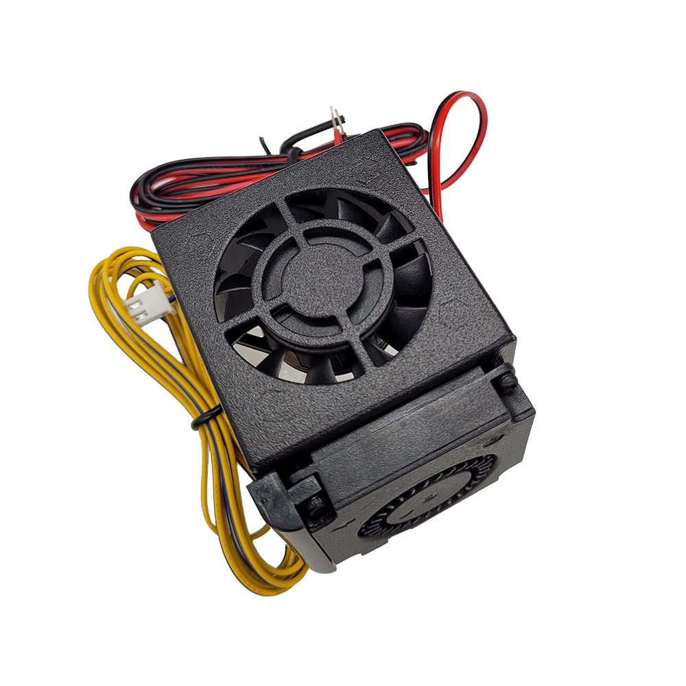High Performance 3D Printer Extruder Upgrade Kit - 24V Metal Cooling Fan Cover & Print Head Fan Duct with Fan for Ender 3/Ender 3 Pro - Perfect for DIY Repairs & High-Temperature Printing Scenes