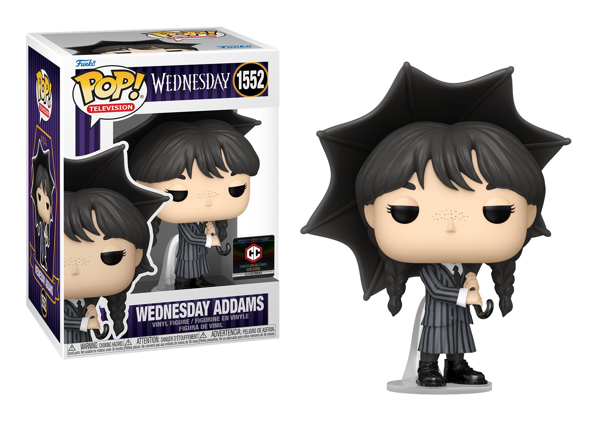 Wednesday Addams with Umbrella Chalice Pop Vinyl Figure - Funko Pop Collectible for Horror Fans & Wednesday TV Show Merchandise - Perfect for Display, Gifts, and Pop Culture Collections