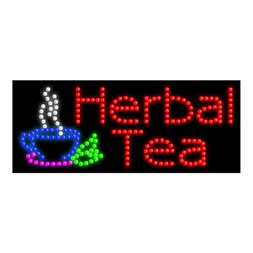 Organic Herbal Tea LED Neon Sign #21221 - Perfect for Coffee Shops, Restaurants & Home Decor