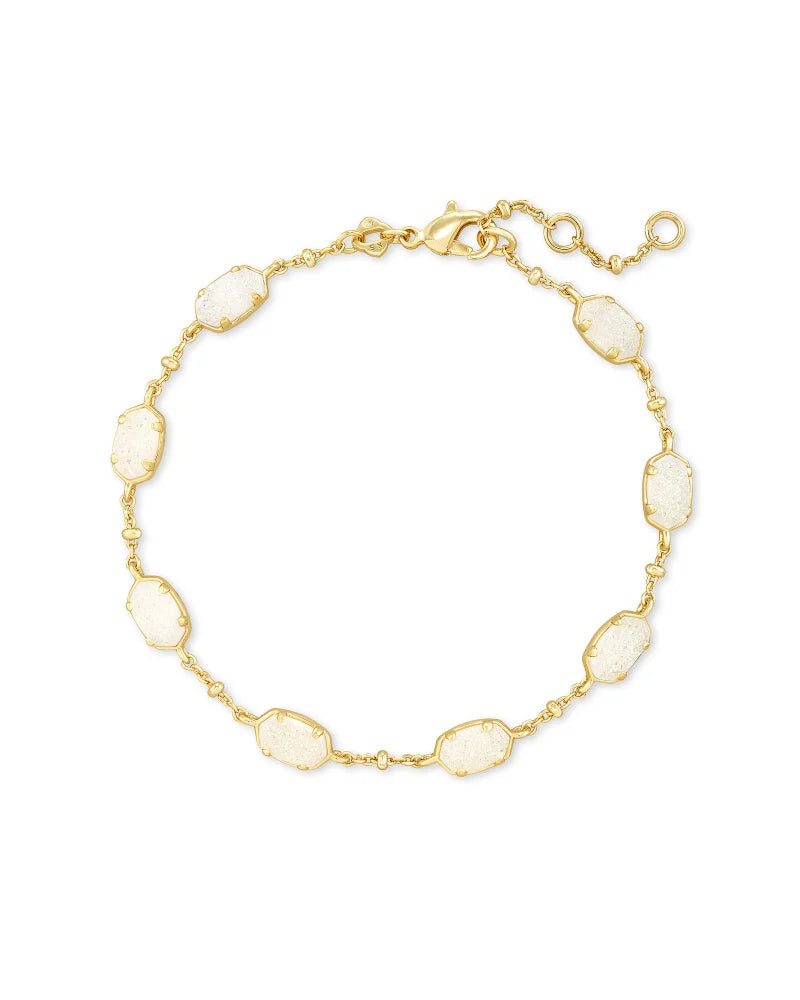 Emilie Gold Chain Bracelet with Iridescent Drusy - Elegant Women's Jewelry for Everyday Wear, Gift Giving & Special Occasions