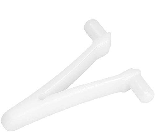 TOPINCN 6-Piece Butter V Clip Set for Pool Spa Brush, Vacuum Head & Leaf Rake Accessories – Durable Pool Maintenance Clips for Skimmer & Cleaning Tools | Perfect for In-Ground & Above Ground Pools