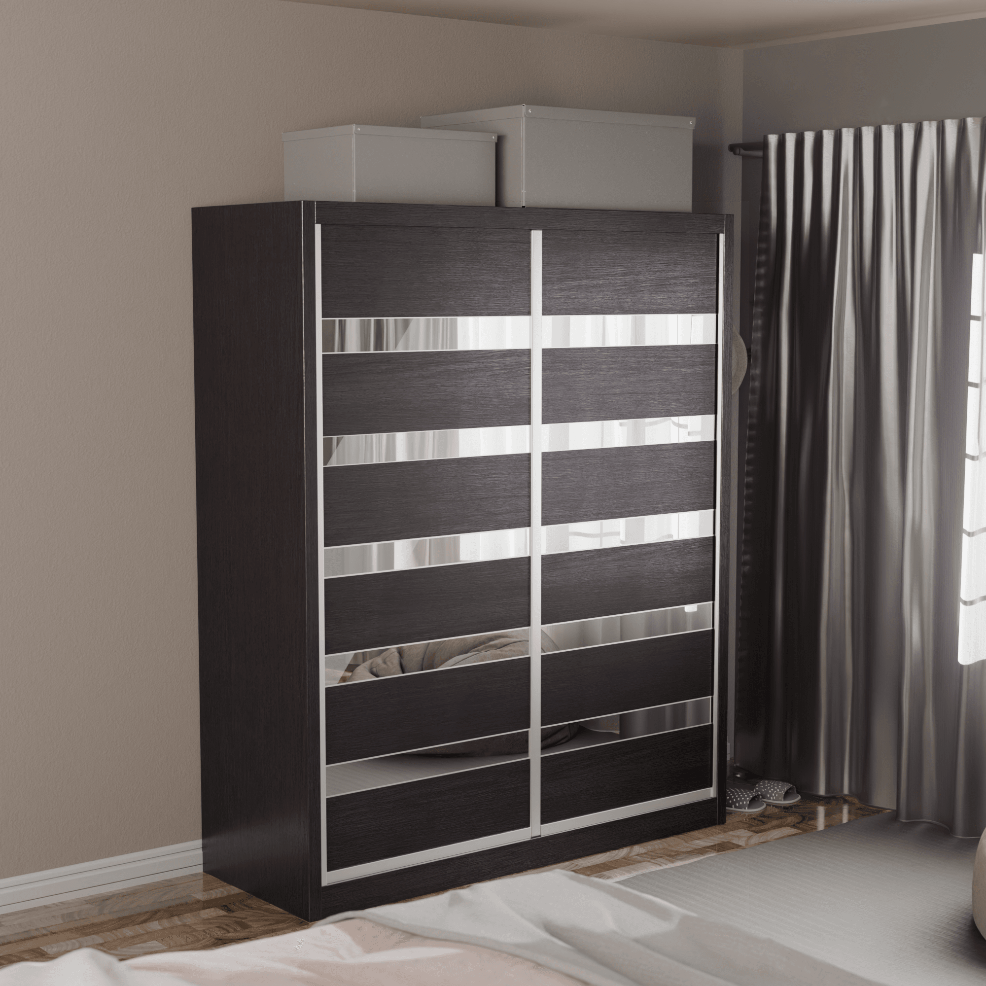 Modolva W05 Modular Wardrobe Closet System - Customizable Storage Solution for Bedroom, Closet & Office Organization