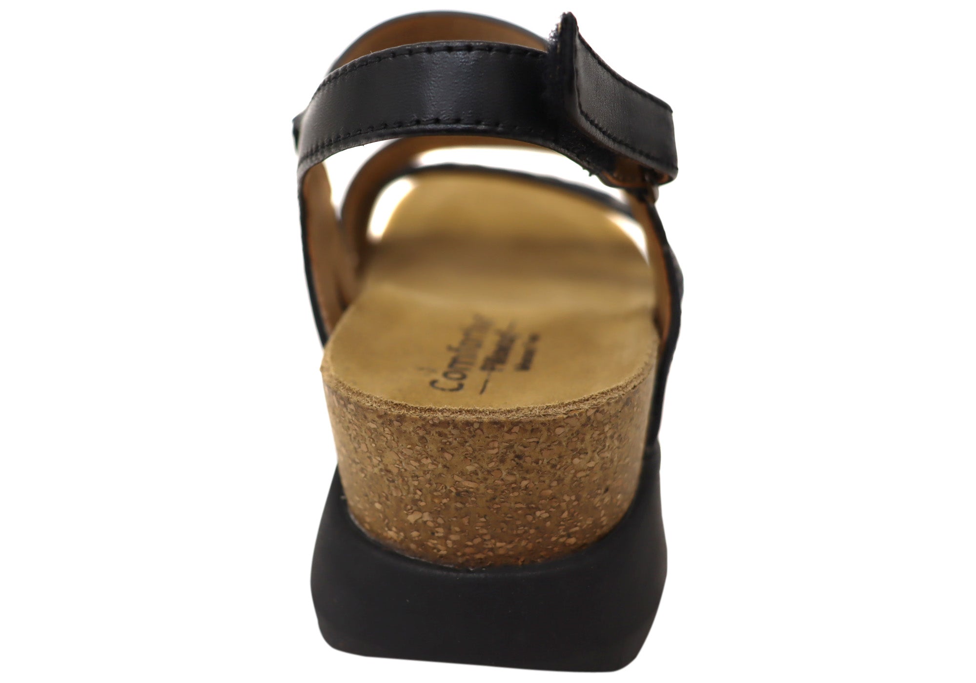 Comfortiva Silvia Women's Wide Fit Leather Sandals with Comfort Footbed - Perfect for Summer, Beach, Travel & Casual Wear