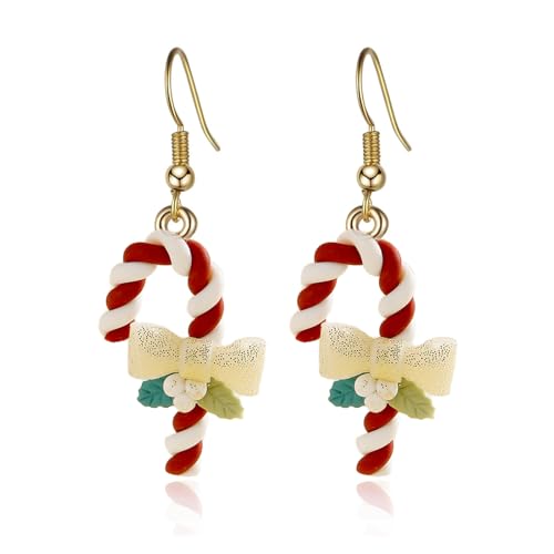 A9:christmas candy cane earrings