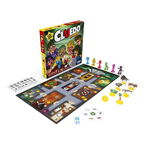 Hasbro Gaming Cluedo Junior - The Broken Toy Case Board Game (Spanish Version) | Fun Family Mystery Game for Kids Ages 5+ | Perfect for Family Game Nights & Indoor Activities