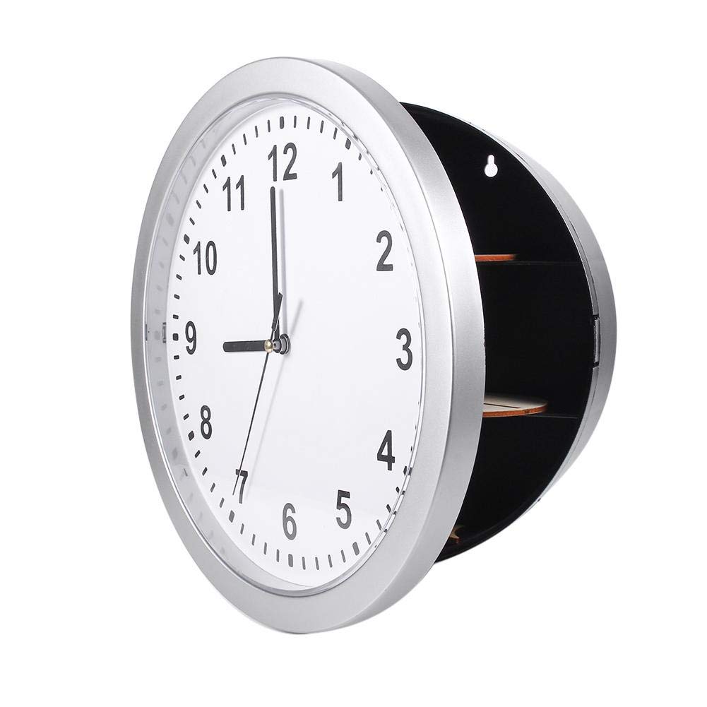 Hidden Wall Safe with Clock - Secret Home Security Safe for Jewelry, Cash & Credit Cards | Wall Mounted Home Improvement & DIY Security Solution for Bedroom, Office & Garage