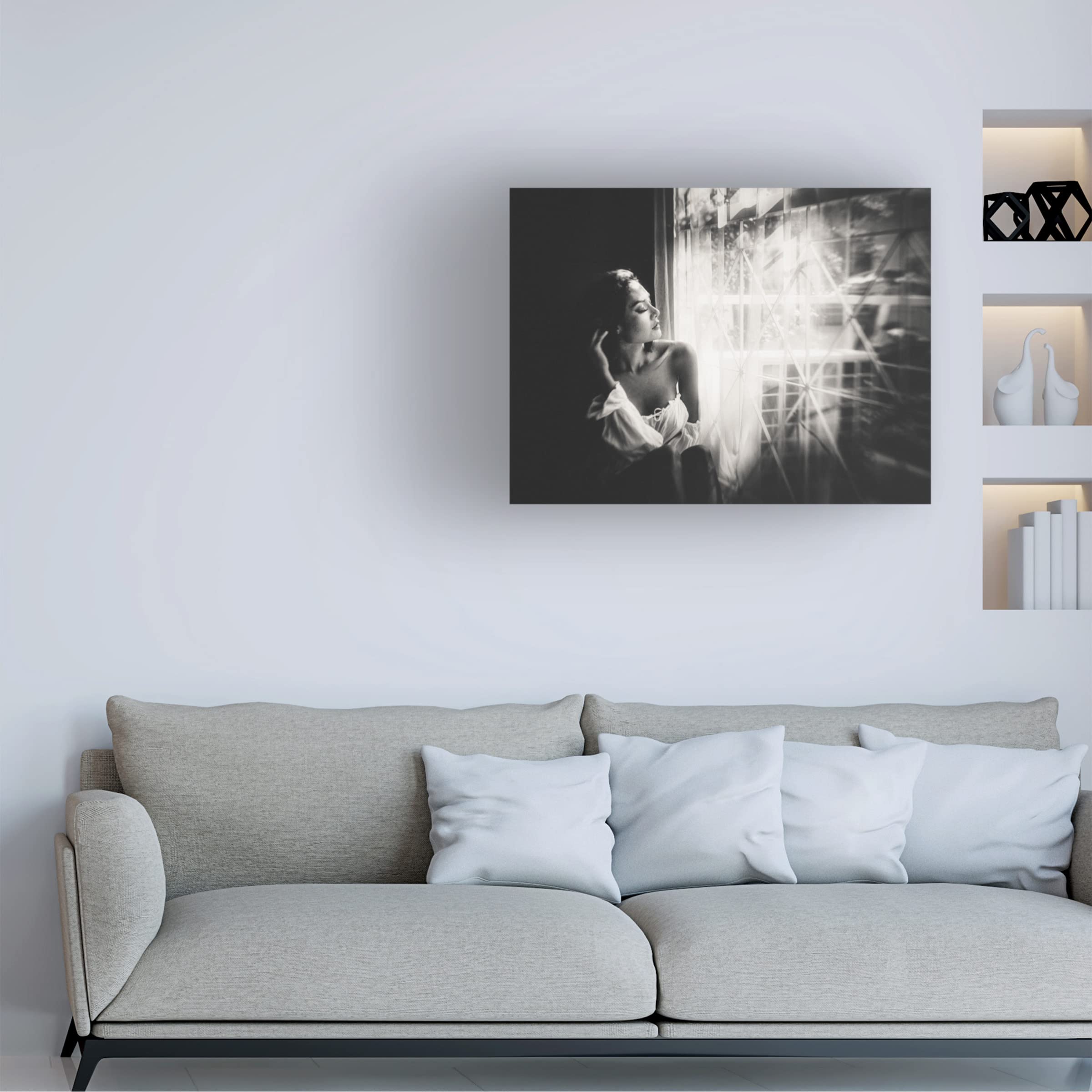 Trademark Fine Art 'No 65' Abstract Canvas Painting by Adirek M - Modern Wall Art for Living Room, Bedroom & Office Decor