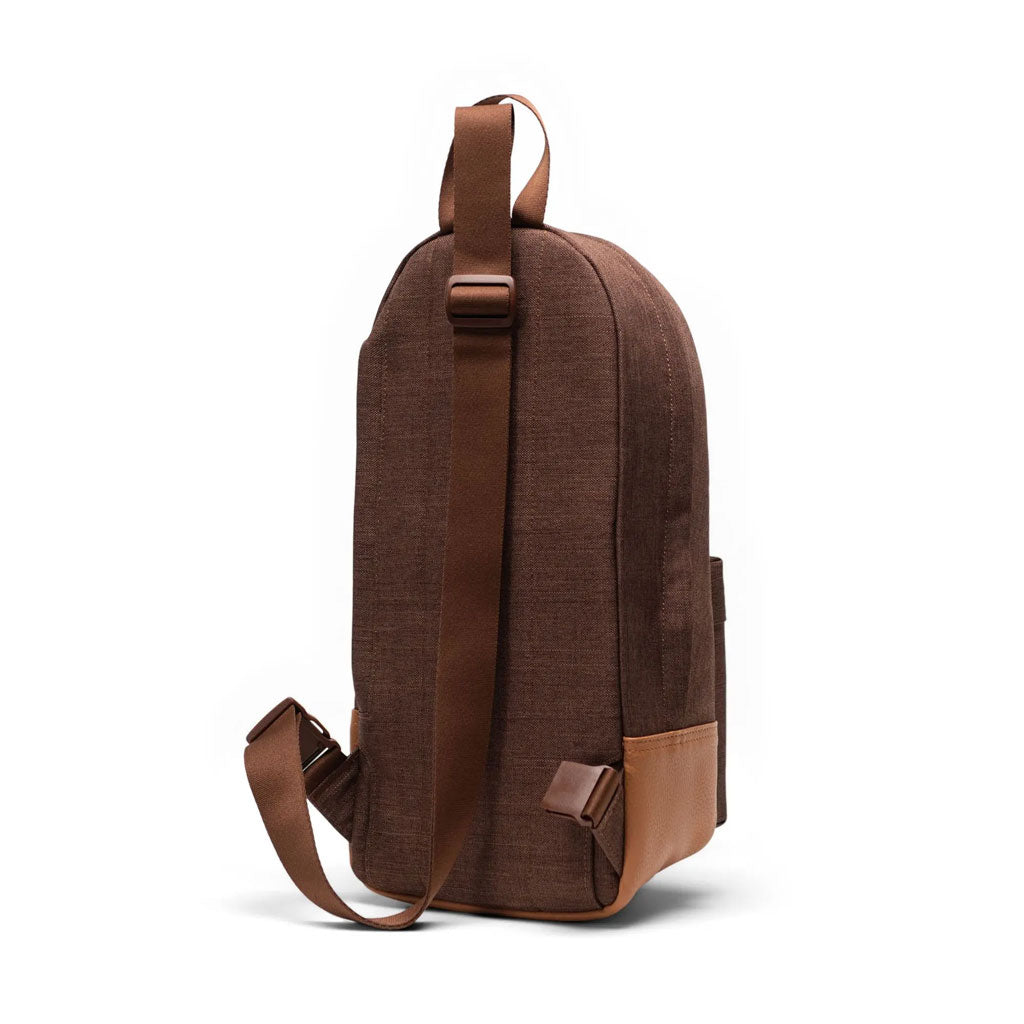 Herschel Heritage 8L Shoulder Bag - Potting Soil Crosshatch/Natural - Stylish & Durable Backpack for Travel, Work & Daily Commute