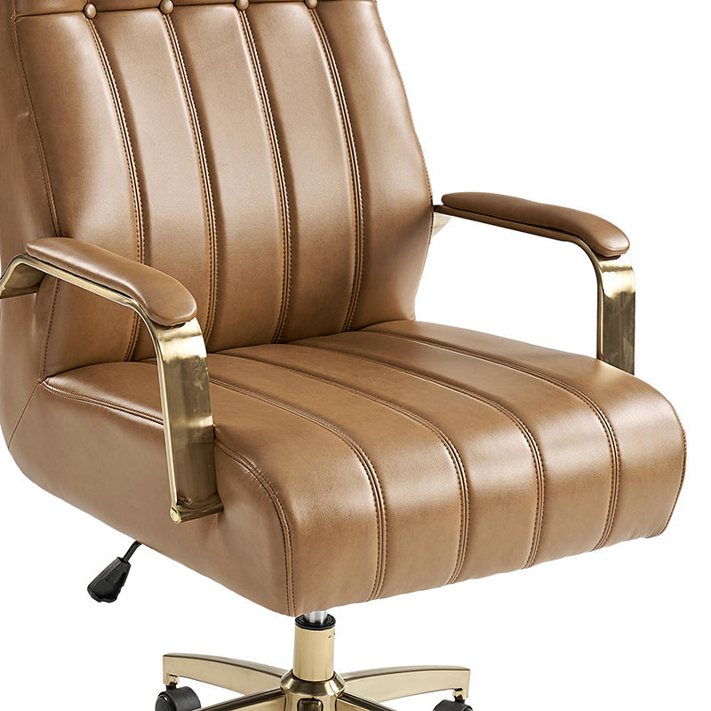 Premium Conelius Leather Ergonomic Executive Office Chair - High Back Adjustable Swivel Chair with Lumbar Support for Home & Office Workspace, Perfect for Long Hours Sitting Comfort