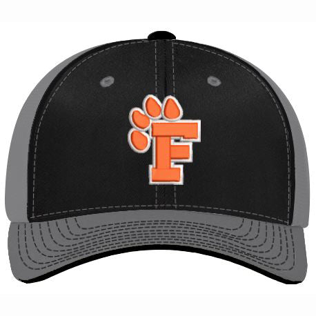 Pacific Headwear Fenton Black/Graphite Flex Fit Baseball Cap 404M BKGR - Adjustable Stretch Fit, Unisex Casual Hat for Men & Women - Perfect for Outdoor Sports, Hiking, and Everyday Wear