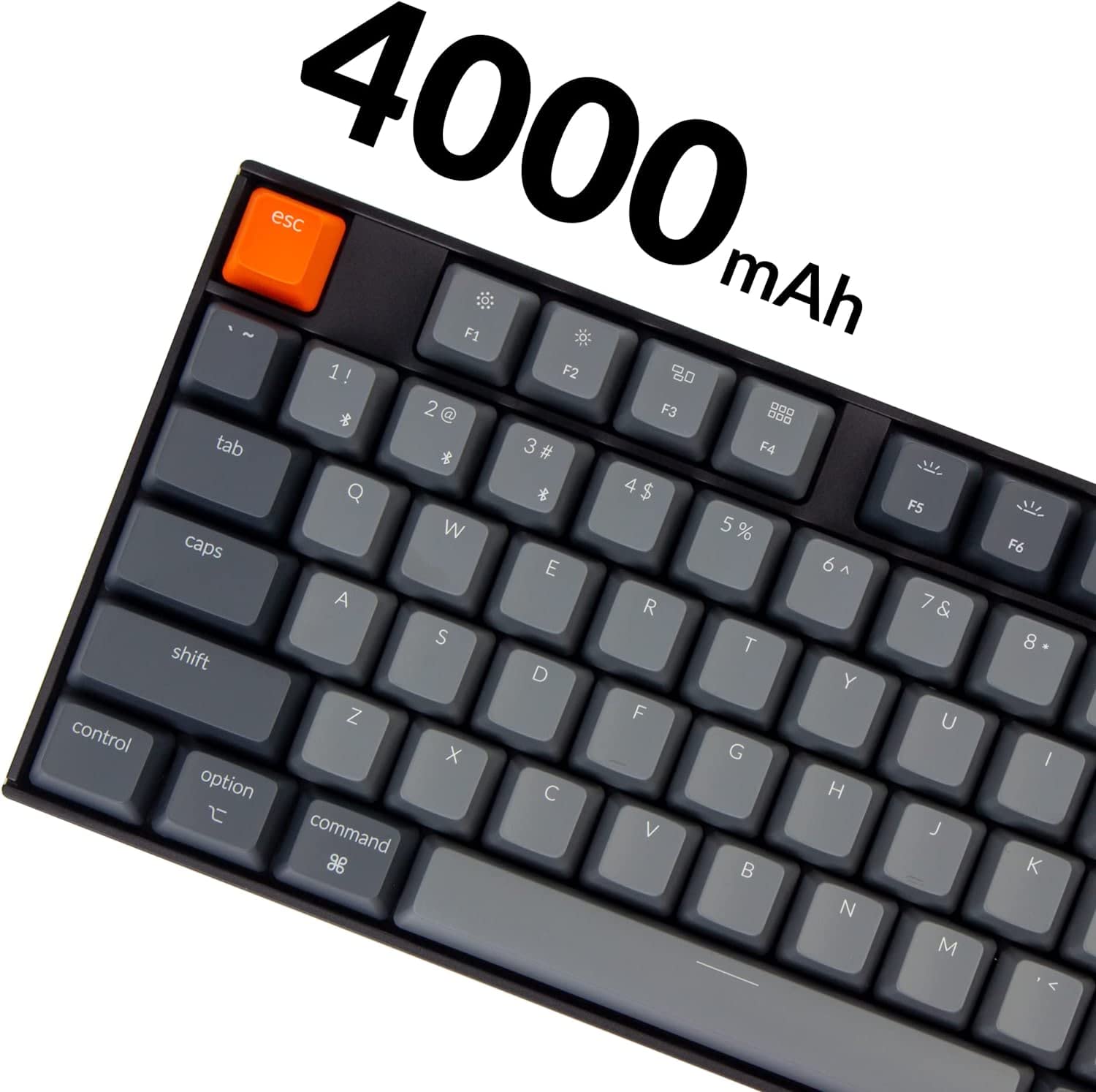 Keychron K10 Full Size 104-Key Bluetooth Mechanical Keyboard - White LED Backlit, Gateron G Pro Red Switches, Wired/Wireless for Mac & Windows (Plastic Frame) - Perfect for Gaming, Office & Typing