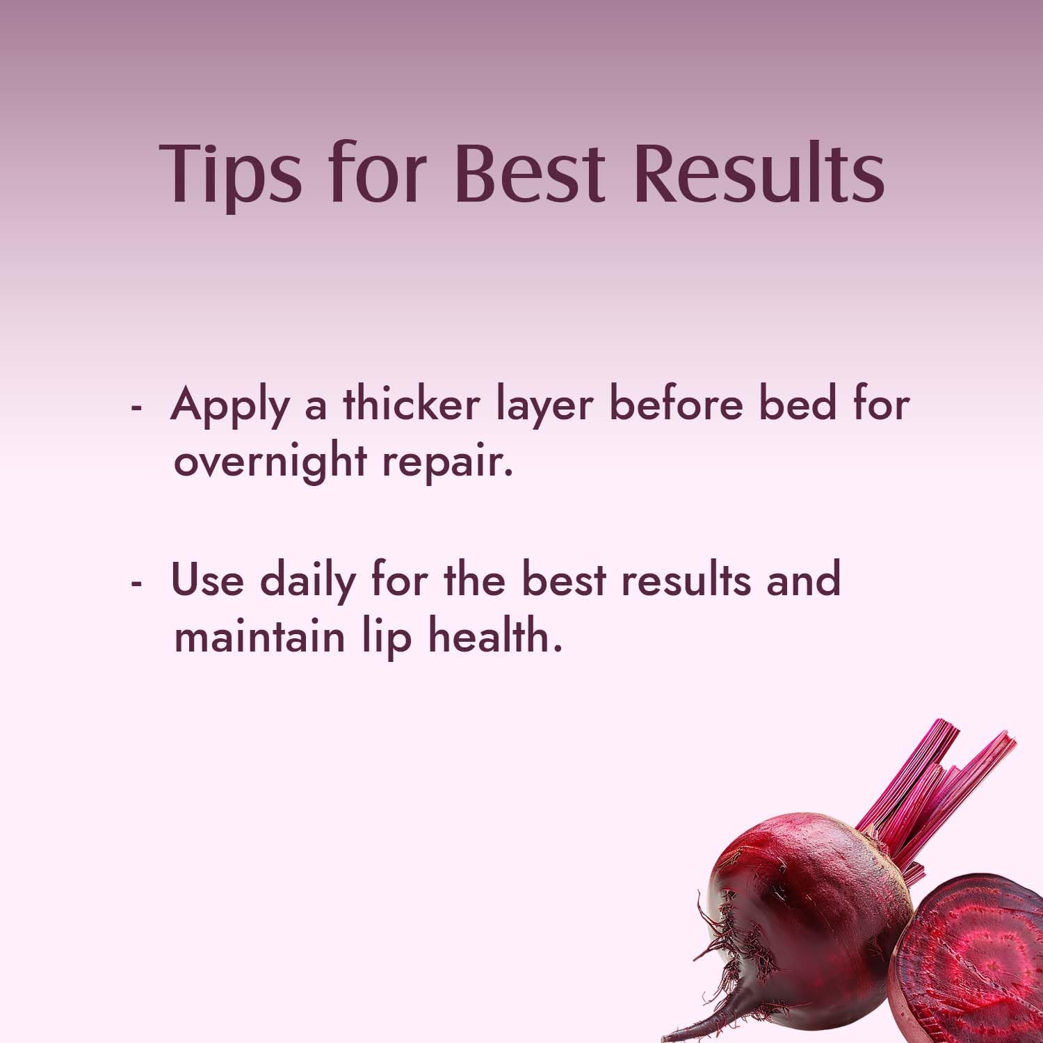 Organic Beetroot Lip Balm with Shea Butter & Cocoa Butter - Moisturizing Treatment for Dry, Chapped Lips - Natural Lip Care with Beetroot Extract - 8g Red - Perfect for Winter Skincare & Daily Hydration