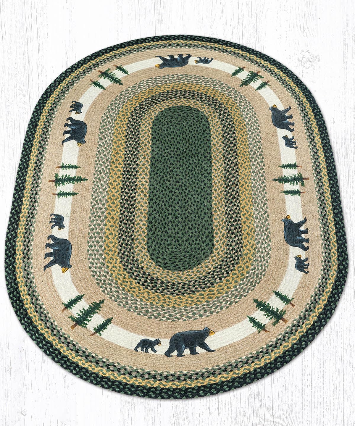 Earth Rugs 4'x6' Multicolor Bohemian Area Rug - Soft Non-Slip Living Room Carpet for Home Decor, Bedroom, Dorm & Office
