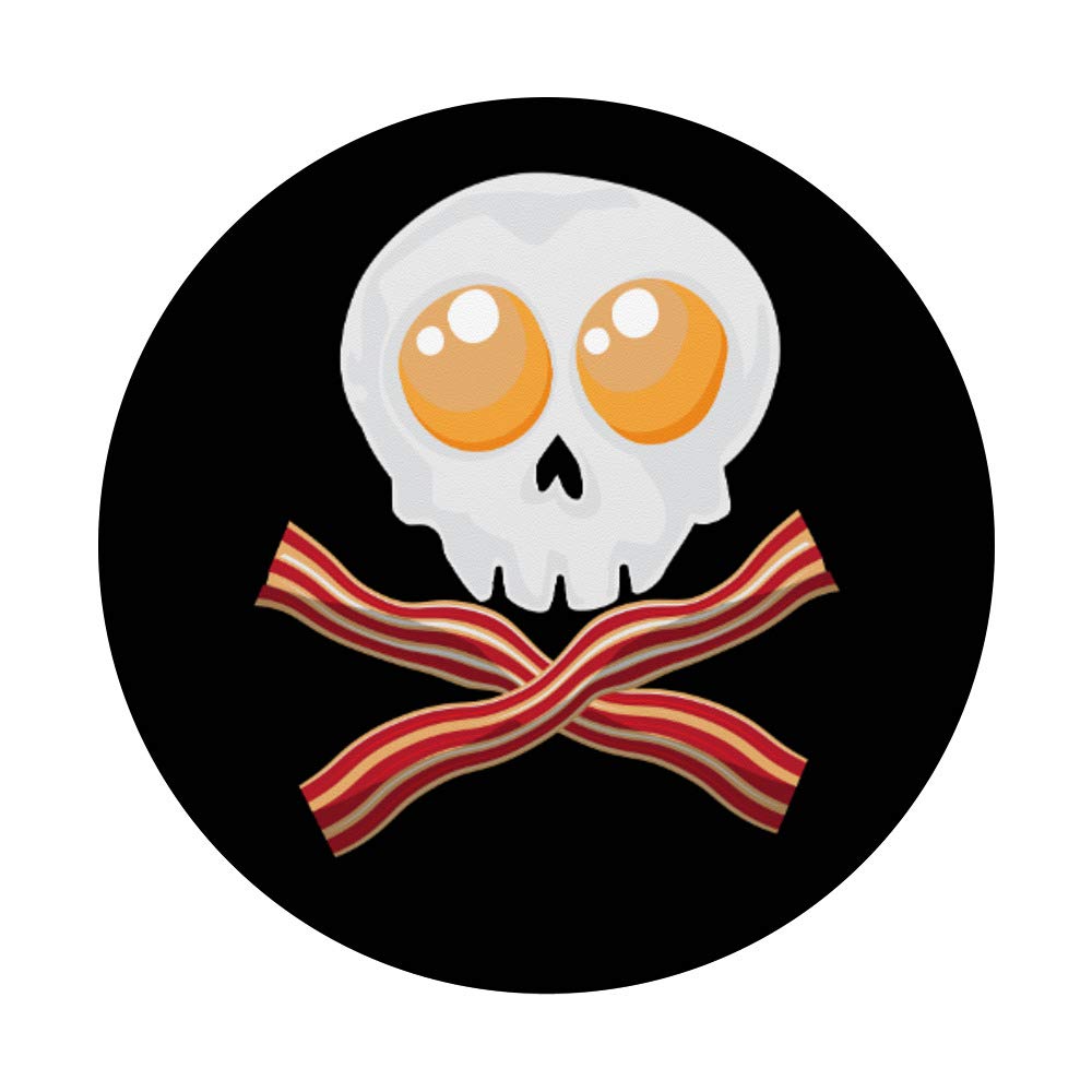 Keto Bacon & Eggs Skull PopGrip - Swappable Grip for Phones & Tablets
