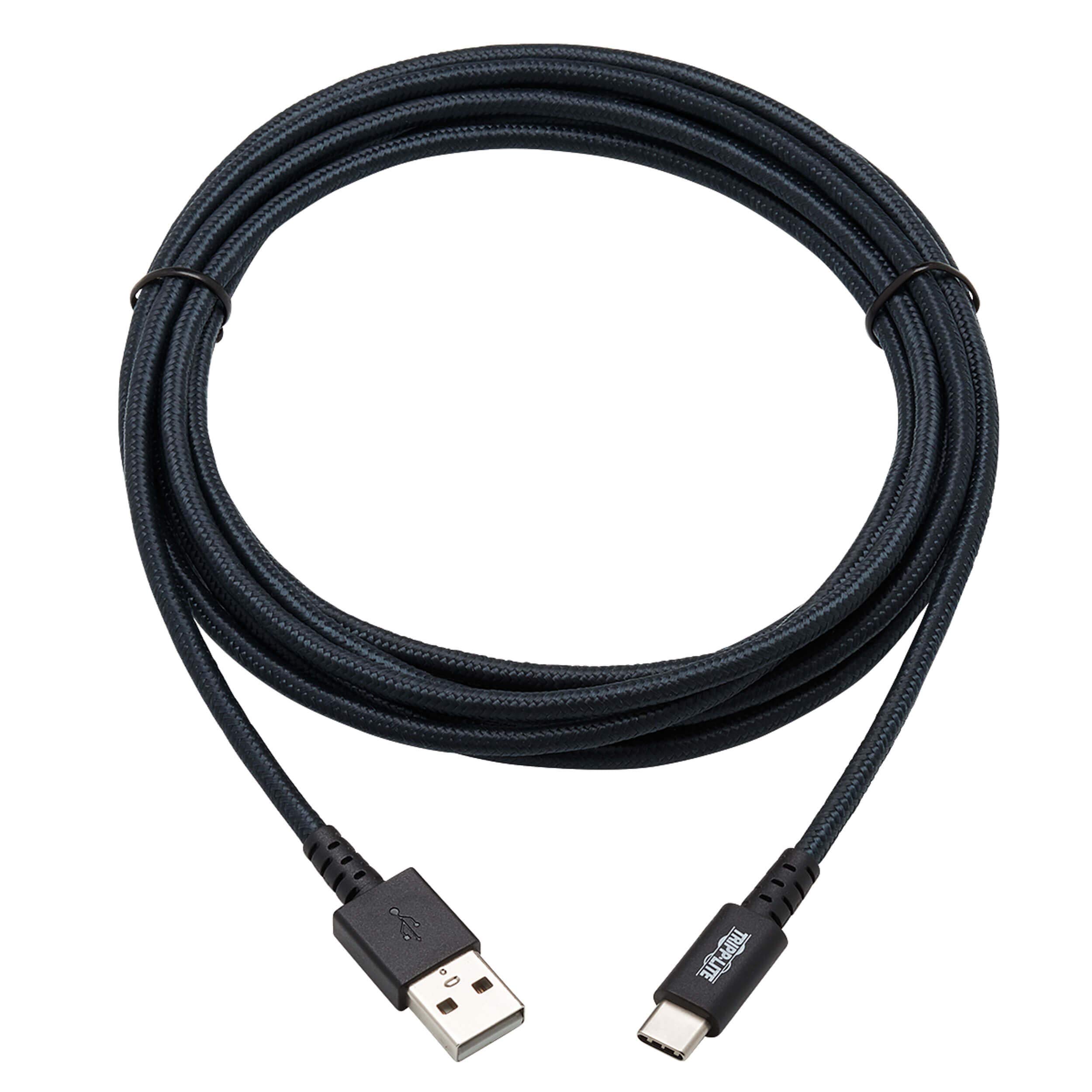Premium Heavy Duty USB-A to USB-C Fast Charging & Data Sync Cable for Android - 10ft Long Durable Cord - Perfect for Phones, Tablets, Gaming & Office Devices