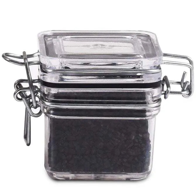 2 oz. Plastic Cube Mason Jars - Small Clear Storage Containers for Spices, Crafts & DIY Projects - Perfect for Wedding Favors, Party Decor & Organizing