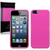 Apple iPhone 5 / 5S / SE Protective Gel Case - Soft Silicone Skin Cover, Shockproof & Anti-Scratch (Pink) - Perfect for Everyday Use, Travel & Outdoor Activities