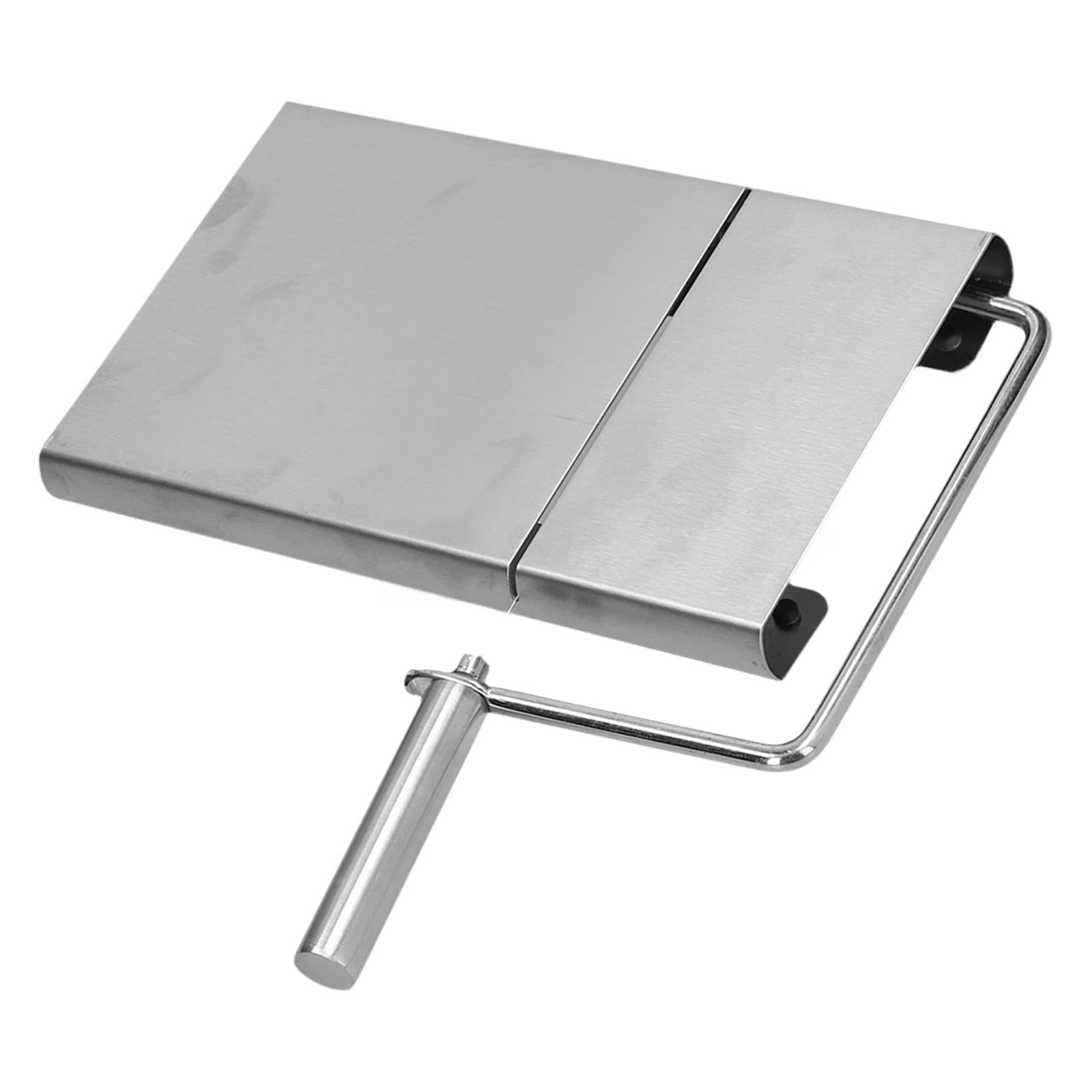 Premium Stainless Steel Cheese Cutter with 6 Wires - Cheese Knife & Slicer Board for Hard & Soft Cheeses, Butter, Cake, Ham - Perfect for Charcuterie Boards, Wine Pairings & Entertaining