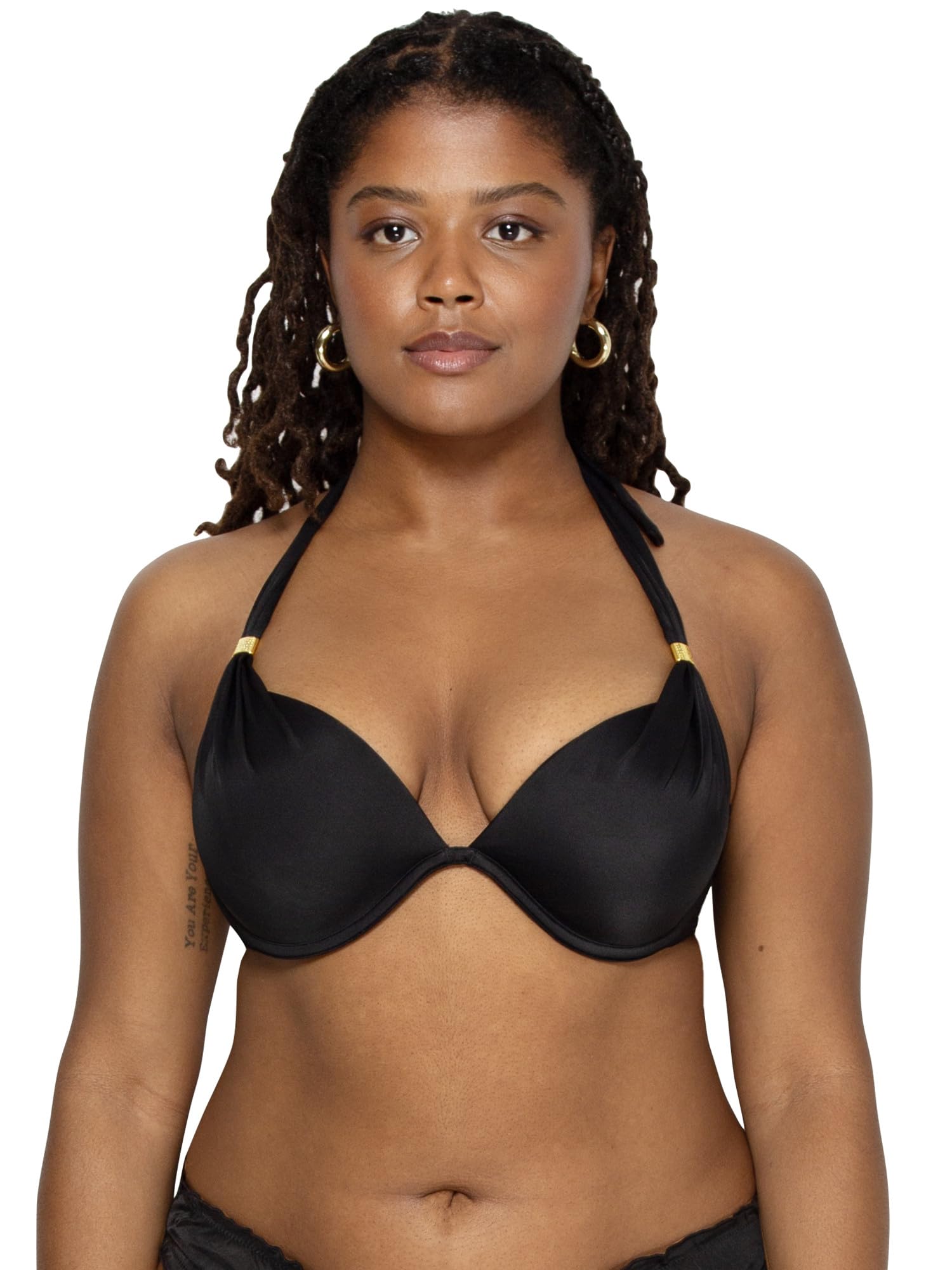 Smart & Sexy Women's Push-Up Halter Bikini Top - Supportive Swimwear for Beach & Pool | Perfect for Summer Vacations & Tropical Getaways