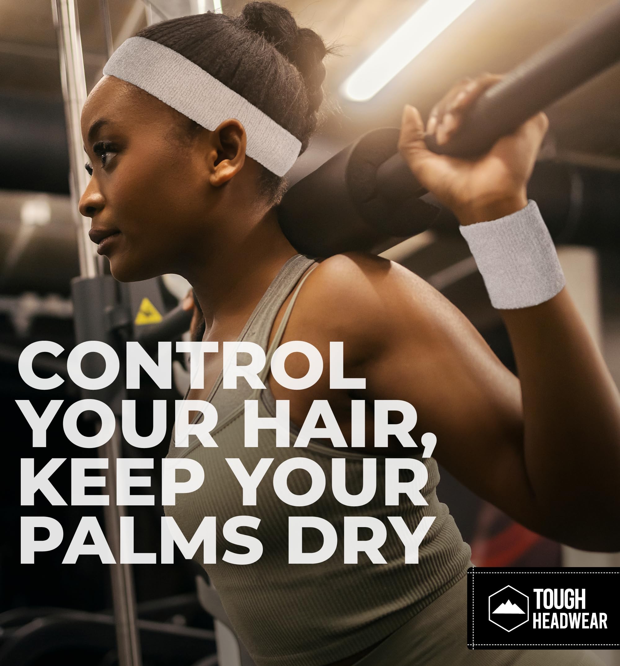 Premium Terry Cloth Sports Sweatband Set - Breathable Headbands & Wristbands for Men & Women - Ideal for Tennis, Basketball, Gym Workouts & Fitness Training - Stay Dry During Intense Exercise & Sports Activities