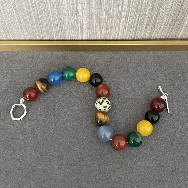 Romantic Universe Dopamine Color Beaded Bracelet for Women - Boho Beaded Jewelry for Positive Energy & Good Vibes - Perfect for Yoga, Meditation, and Everyday Wear