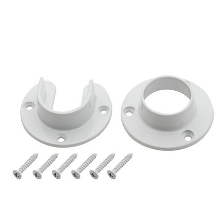 S822-083 White Heavy Duty Flange Set for Toilet Installation - Perfect for Bathroom Renovation and Plumbing Repairs