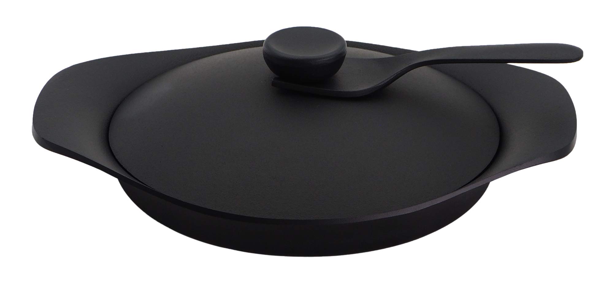 Premium Japanese Sori Yanagi Nanbu Ironware Oil Pan - Simple Design, High Practicality, Induction Compatible with Iron Lid & Handle - Perfect for Home Cooking, Frying & Professional Kitchen Use