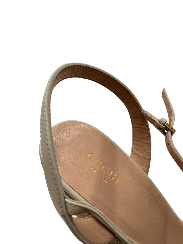 Gucci Mystic White Lifford Sandals for Women | Size 42 (US 12) | Luxury Designer Flip Flops for Beach, Pool & Summer Outfits